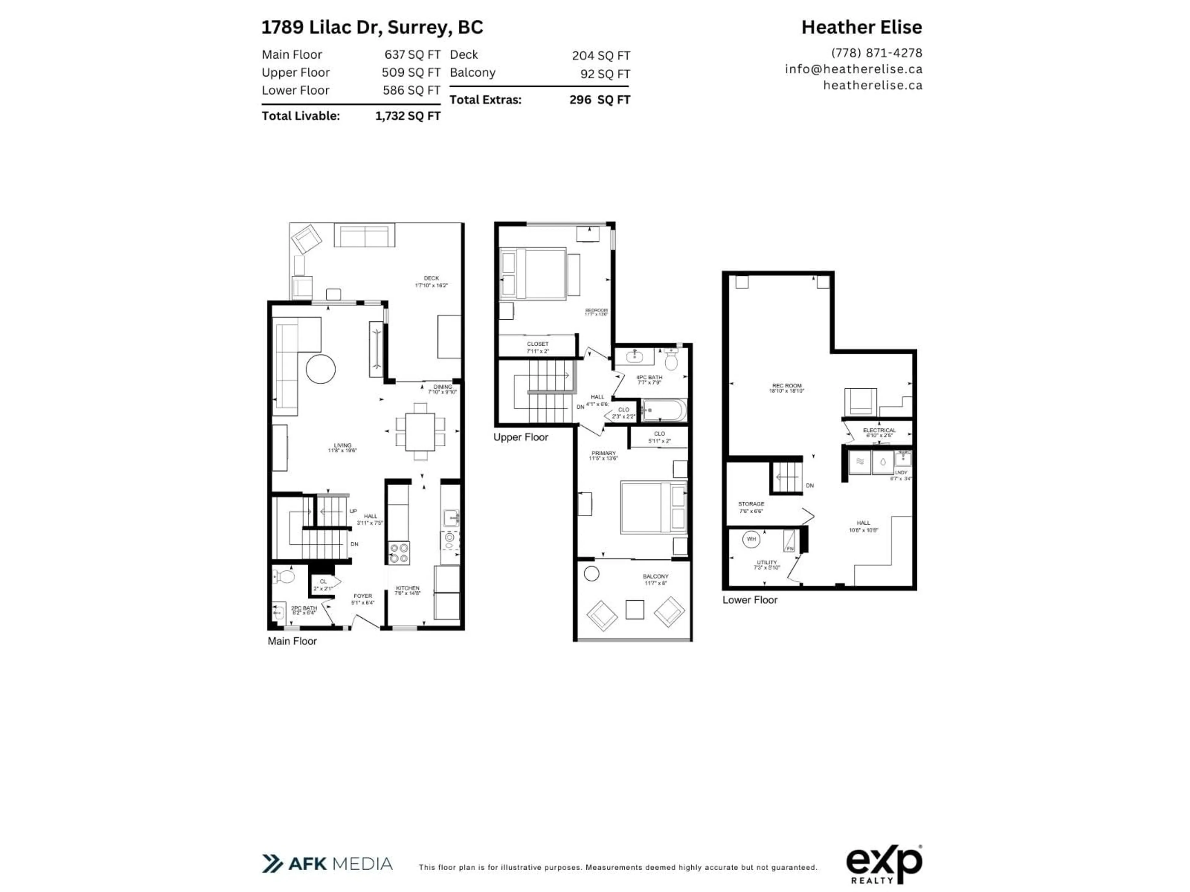 Floor plan for 1789 LILAC DRIVE, White Rock British Columbia V4A6C7