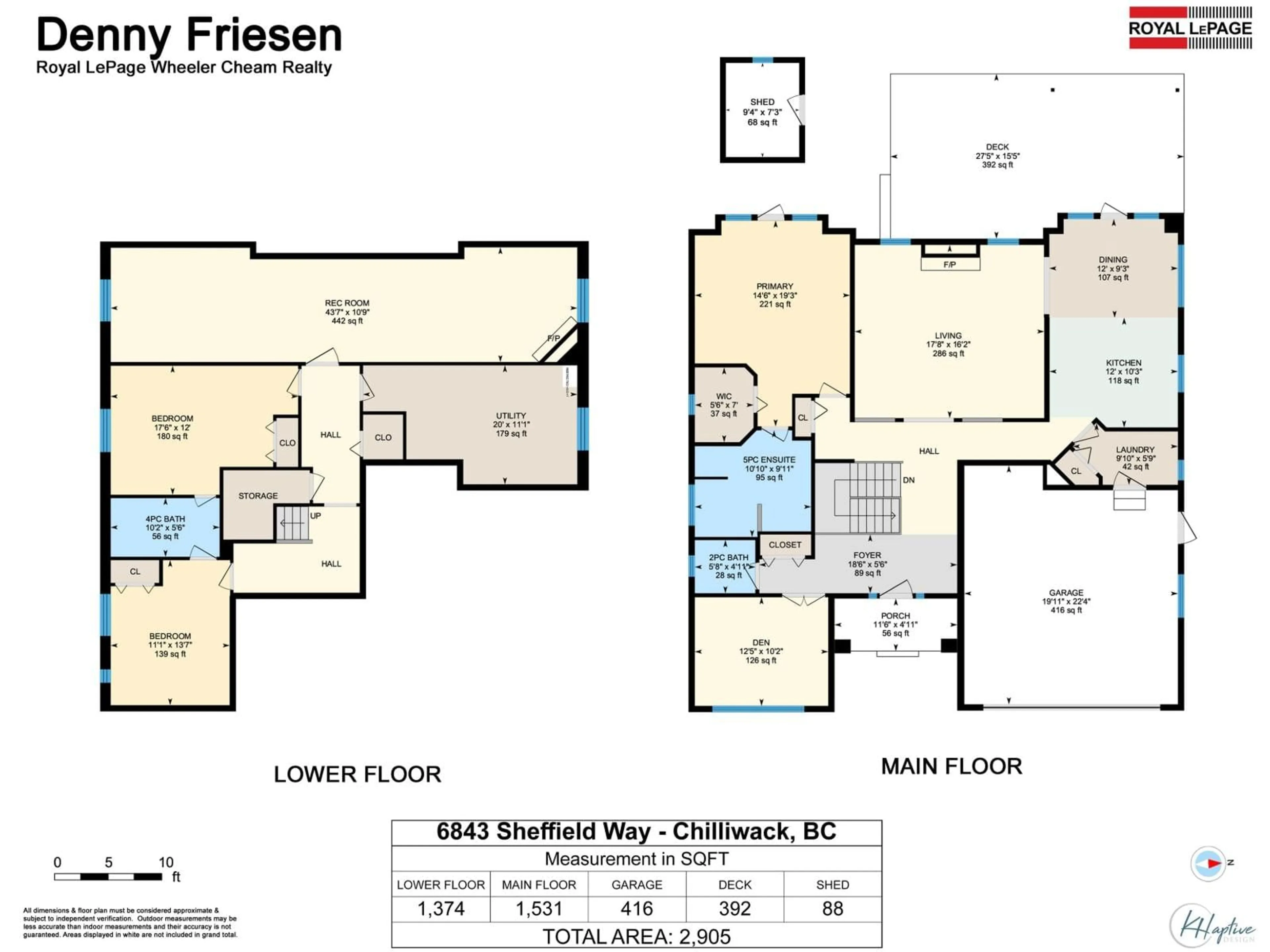 Floor plan for 6843 SHEFFIELD WAY, Chilliwack British Columbia V2R5T1