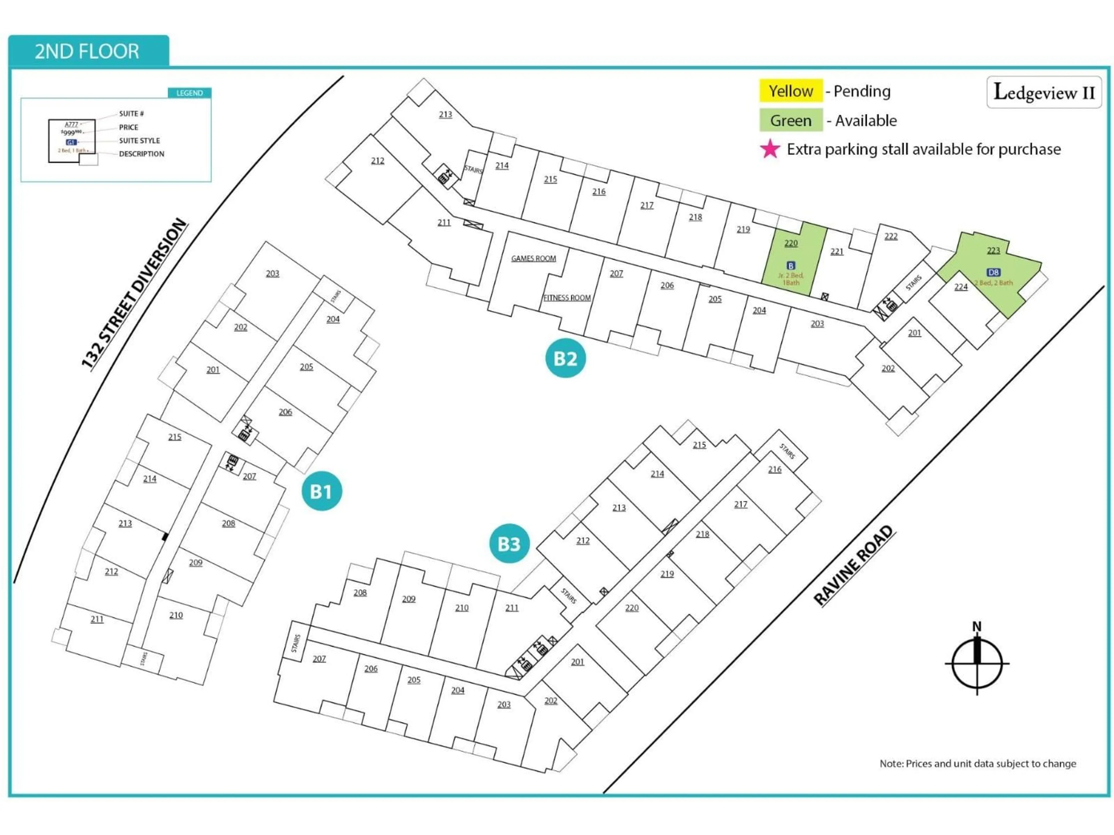 Floor plan for 205 - 11035 RAVINE ROAD, Surrey British Columbia V3T3X5