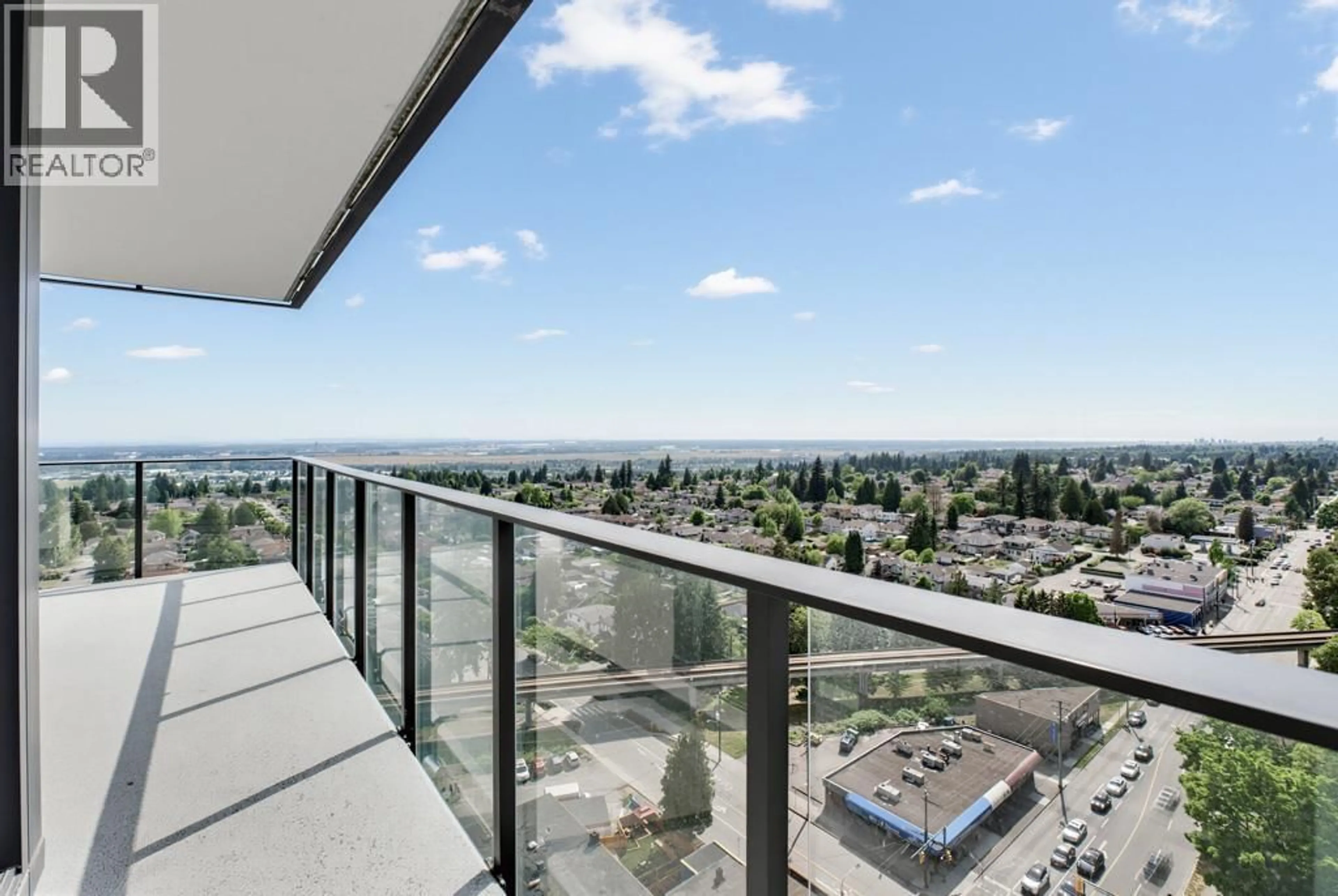 Balcony in the apartment, city buildings view from balcony for 1809 - 6699 DUNBLANE AVENUE, Burnaby British Columbia V5H0J8
