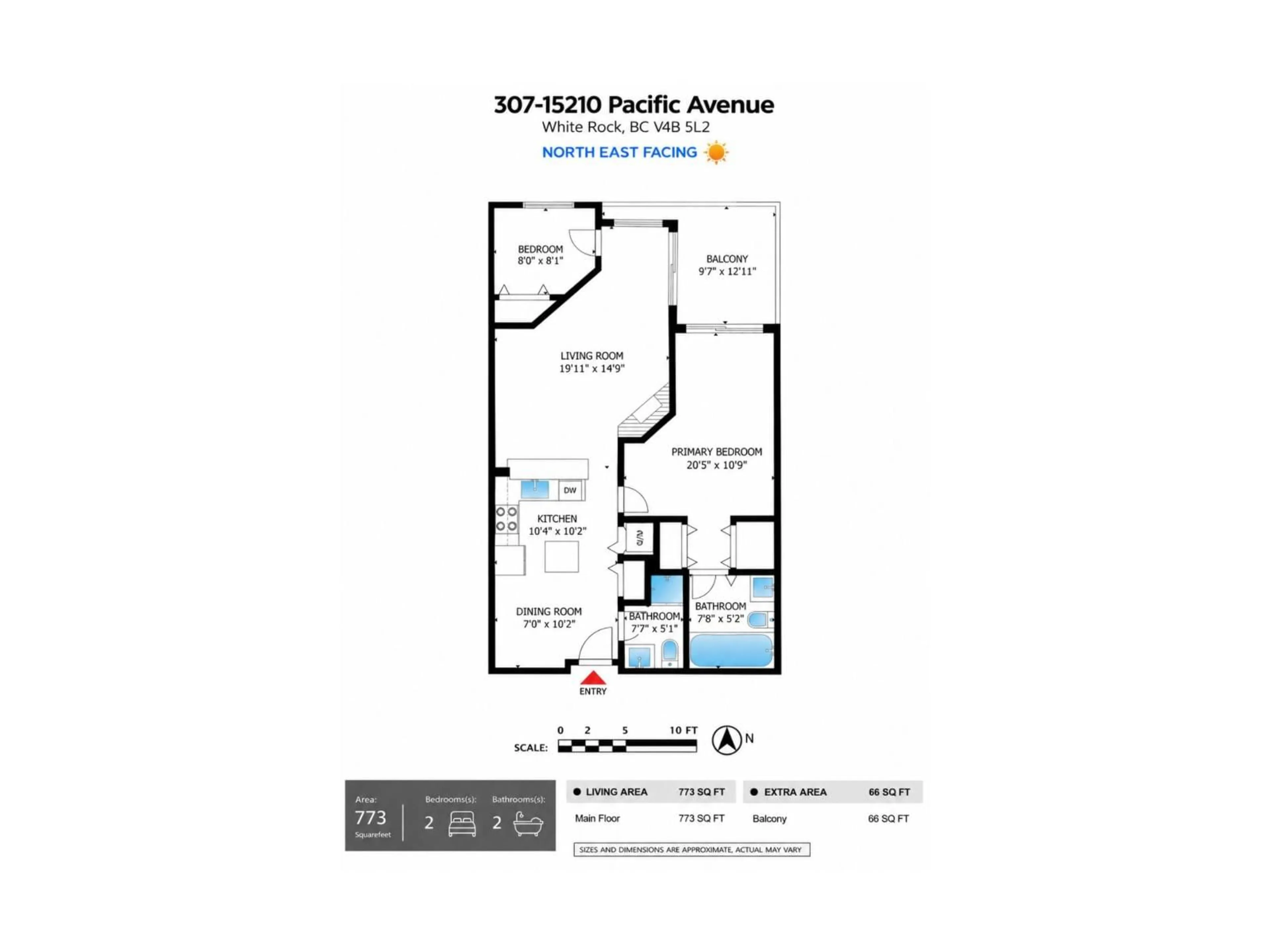 Floor plan for 307 - 15210 PACIFIC AVENUE, White Rock British Columbia V4B5L2