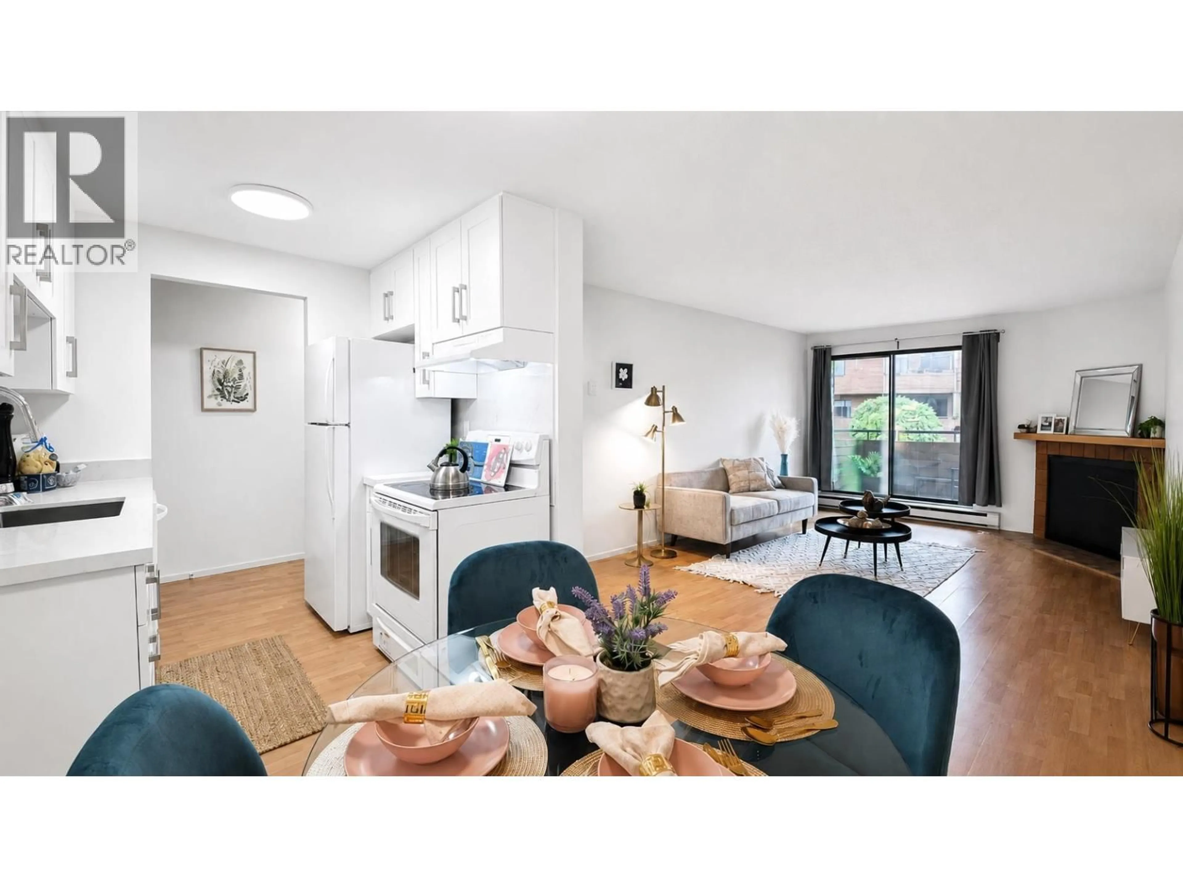 Standard kitchen, wood/laminate floor for 206 - 7295 MOFFATT ROAD, Richmond British Columbia V6Y3E5