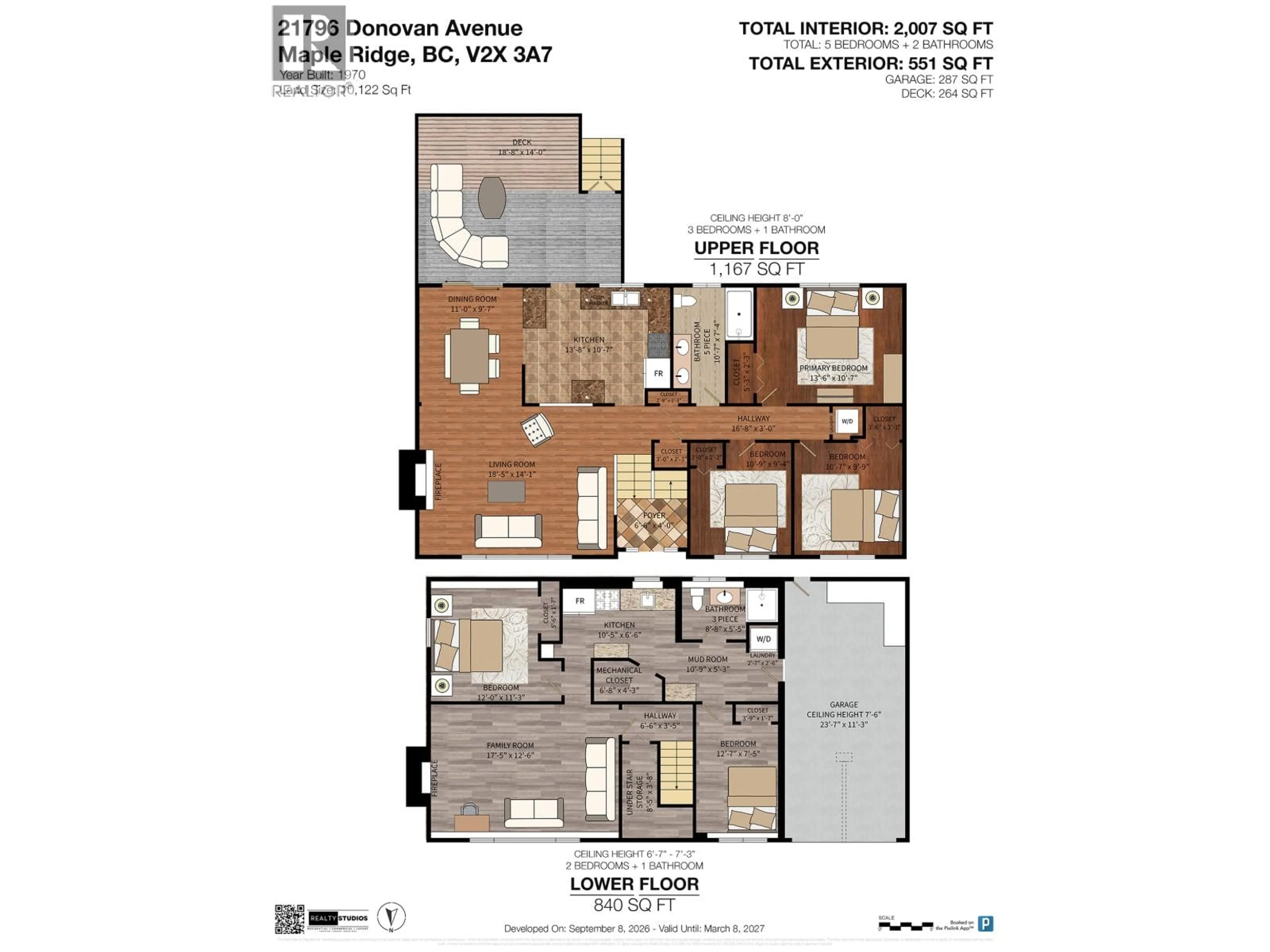 Floor plan for 21796 DONOVAN AVENUE, Maple Ridge British Columbia V2X3A7