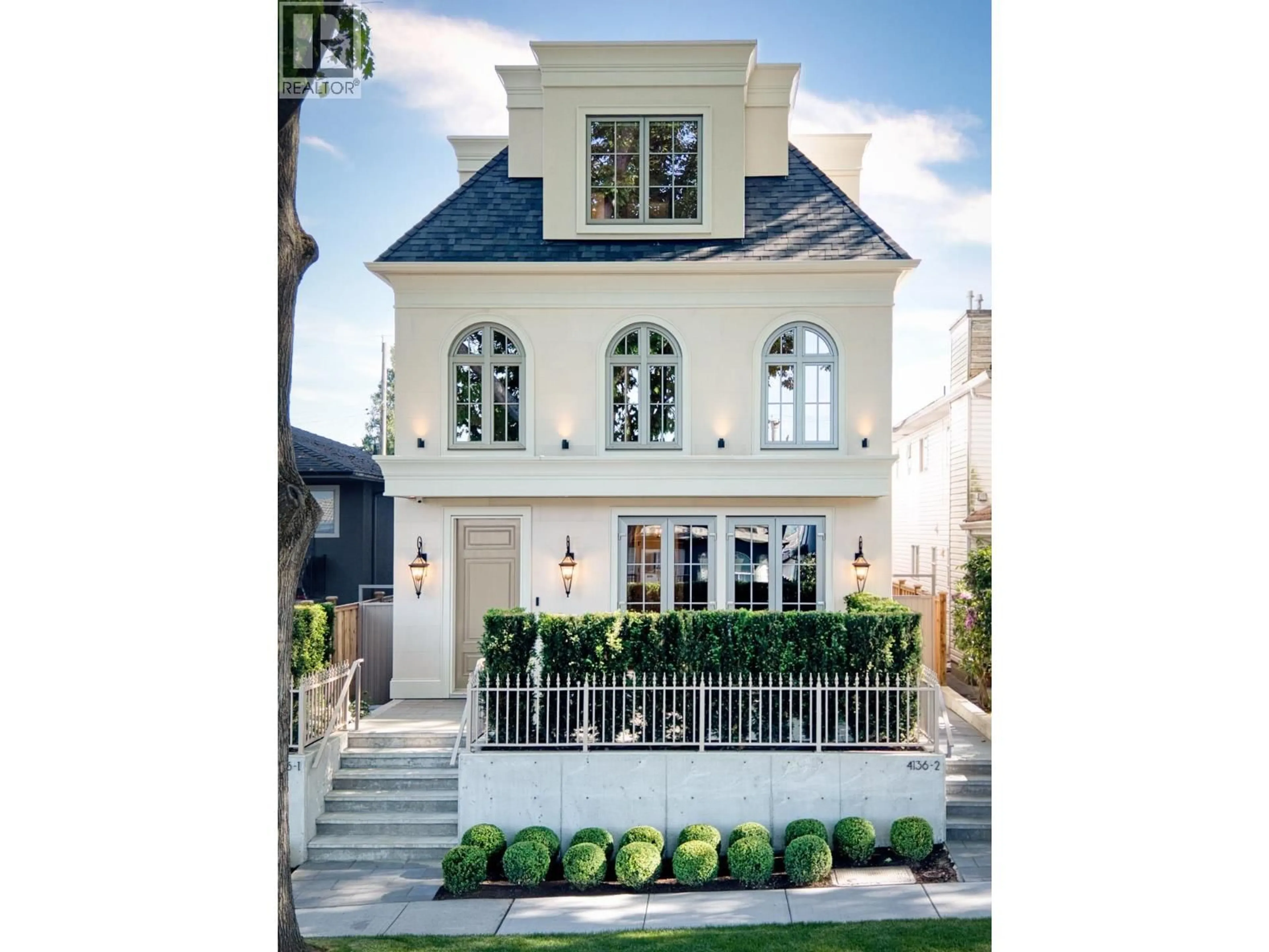 Home with brick exterior material, street for 1 - 4136 CAMBRIDGE STREET, Burnaby British Columbia V5C1G9