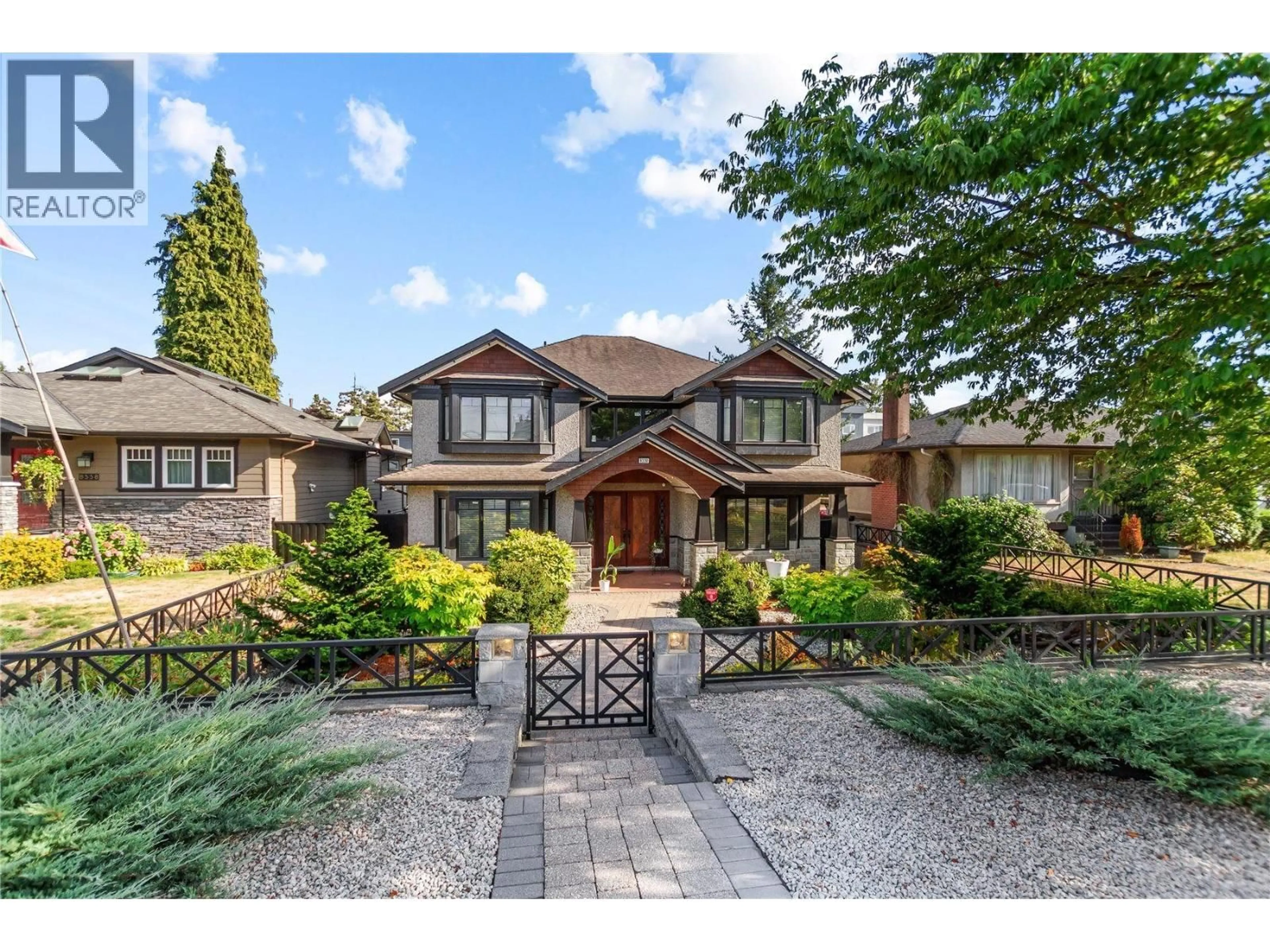 Home with brick exterior material, street for 8330 12TH AVENUE, Burnaby British Columbia V3N2L6