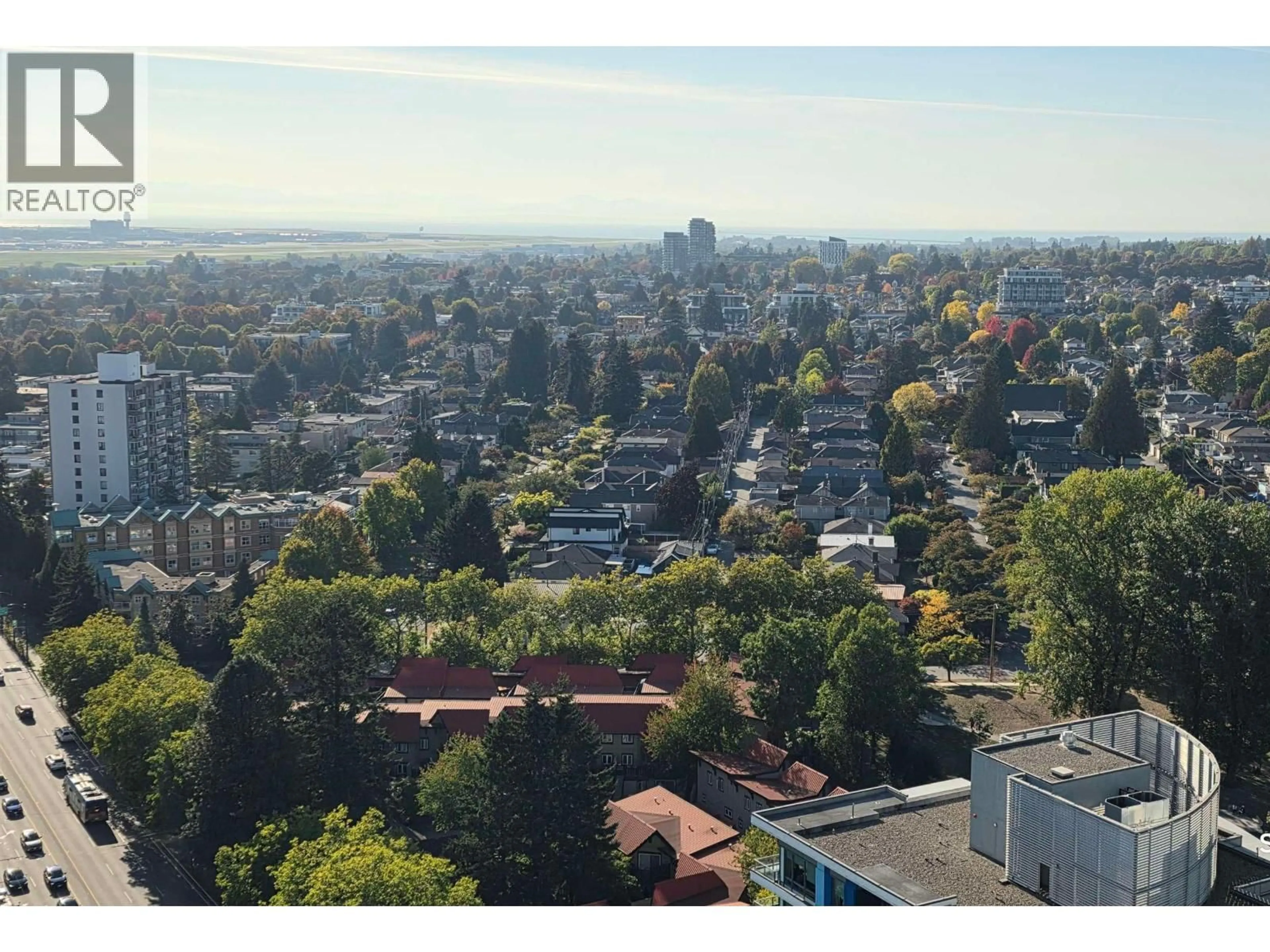 A pic from outside/outdoor area/front of a property/back of a property/a pic from drone, city buildings view from balcony for 2905 - 488 MARINE DRIVE, Vancouver British Columbia V5X0C6
