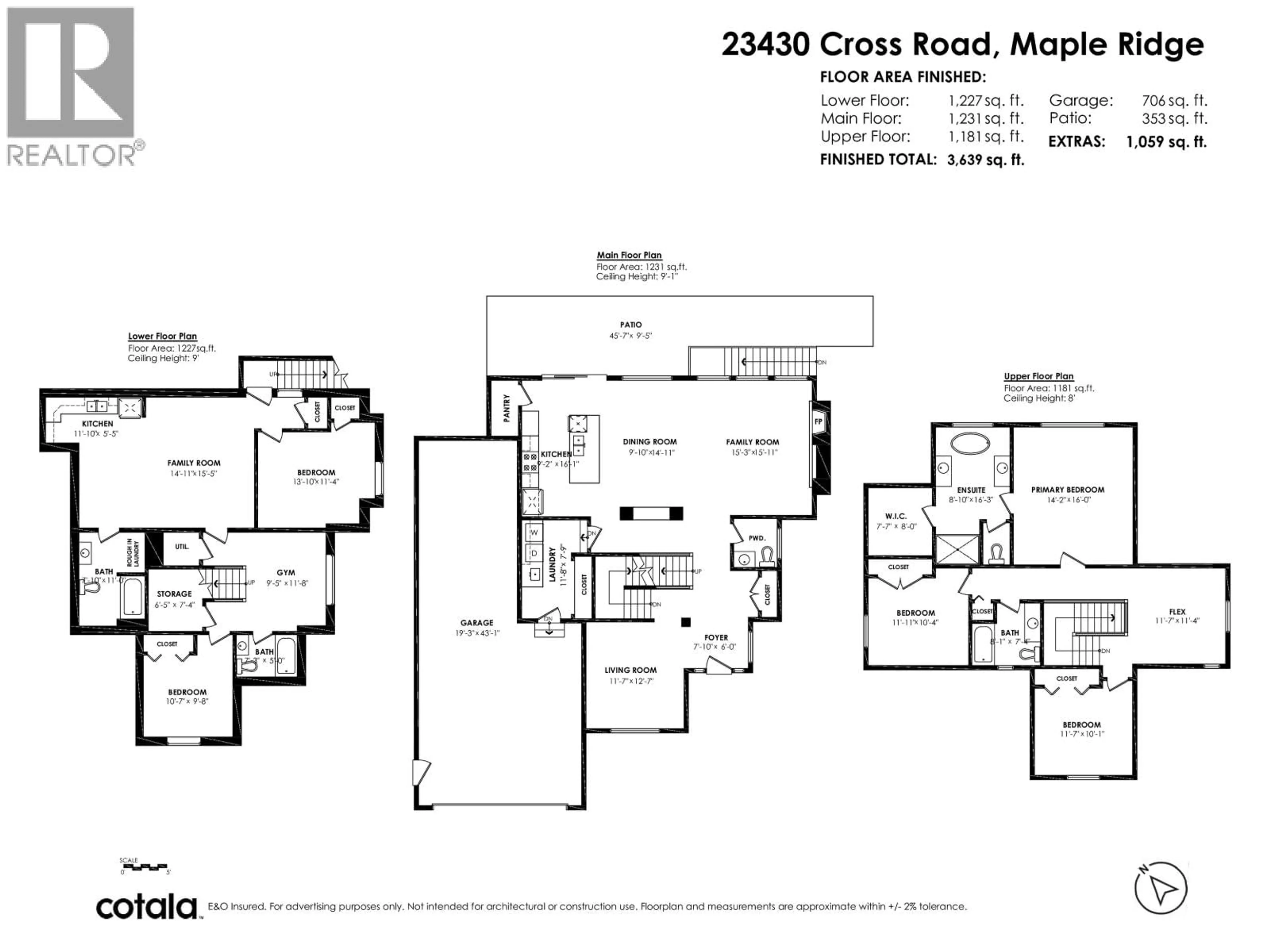 Floor plan for 23430 CROSS ROAD, Maple Ridge British Columbia V4R0C8