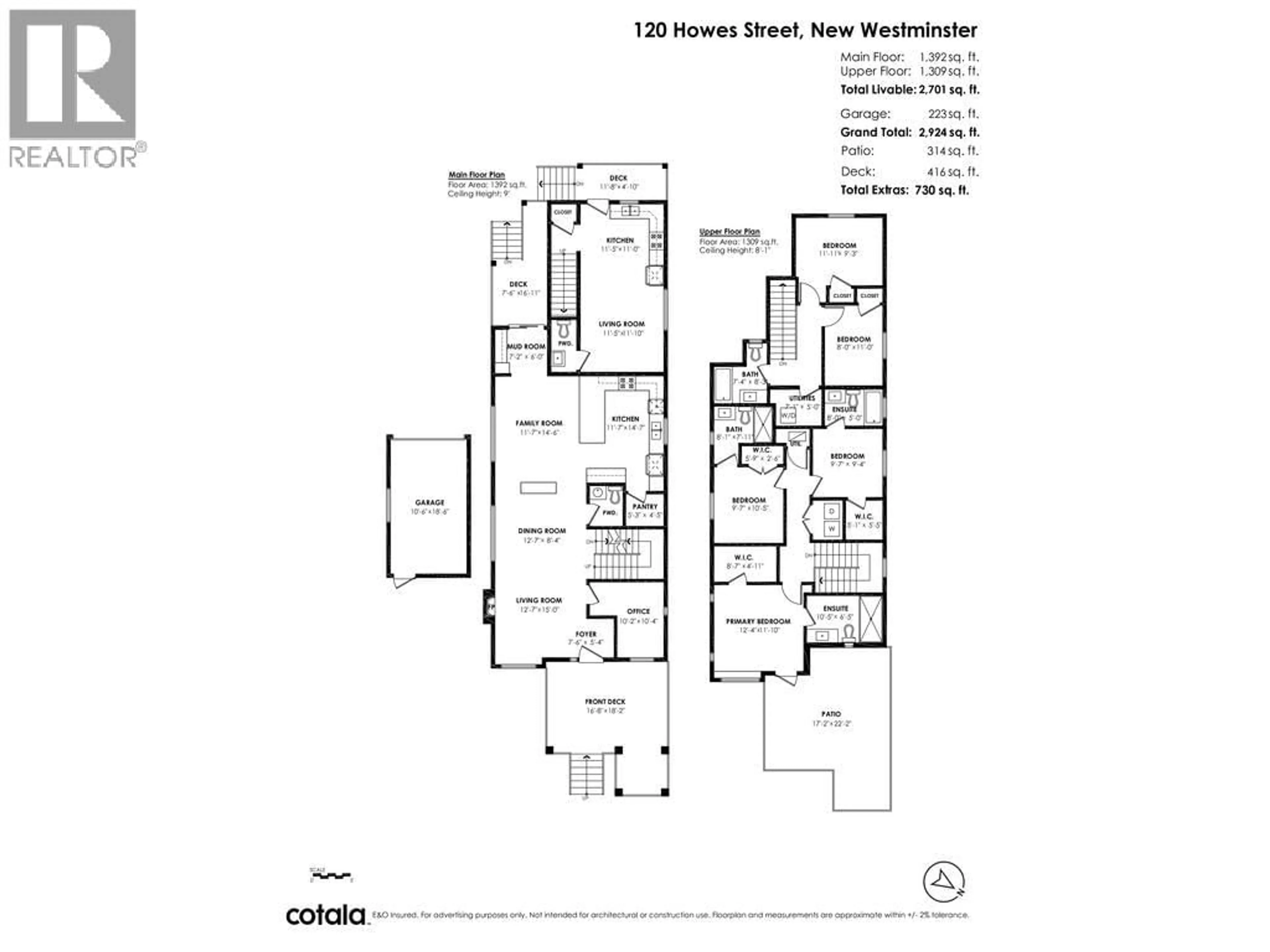 Floor plan for 120 HOWES STREET, New Westminster British Columbia V3M0L8