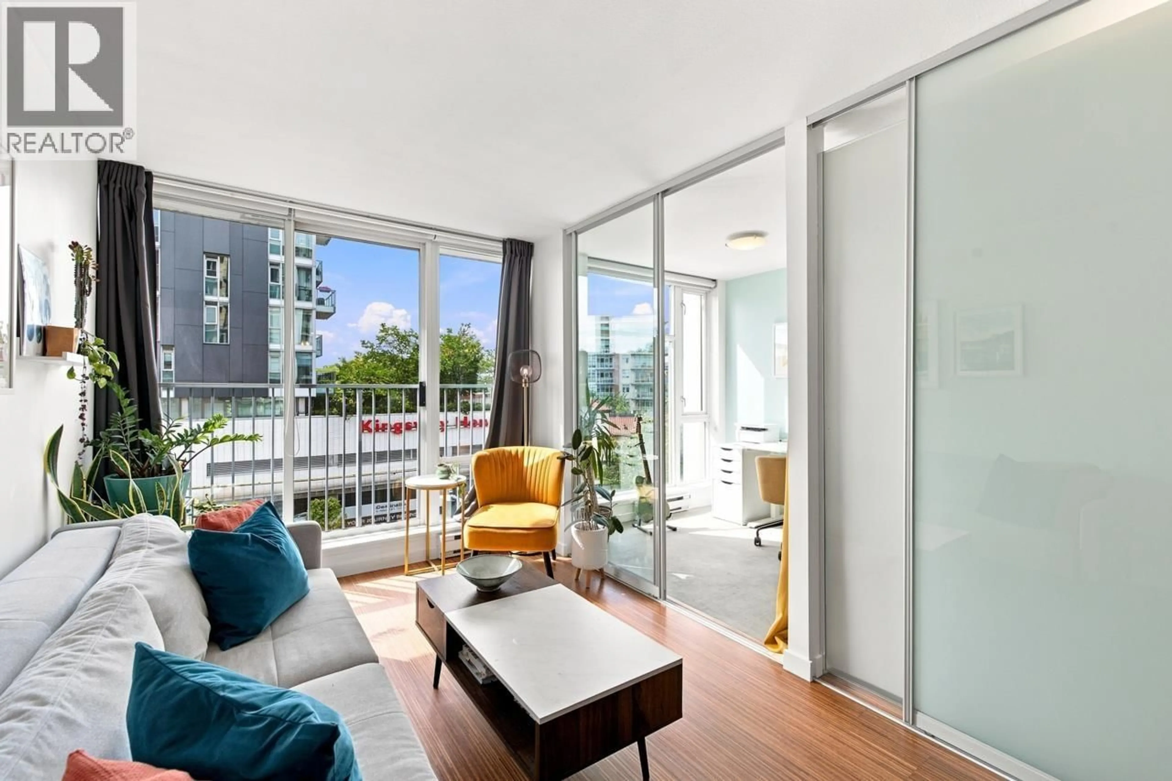 Balcony in the apartment, city buildings view from balcony for 508 - 328 11TH AVENUE, Vancouver British Columbia V5T4W1