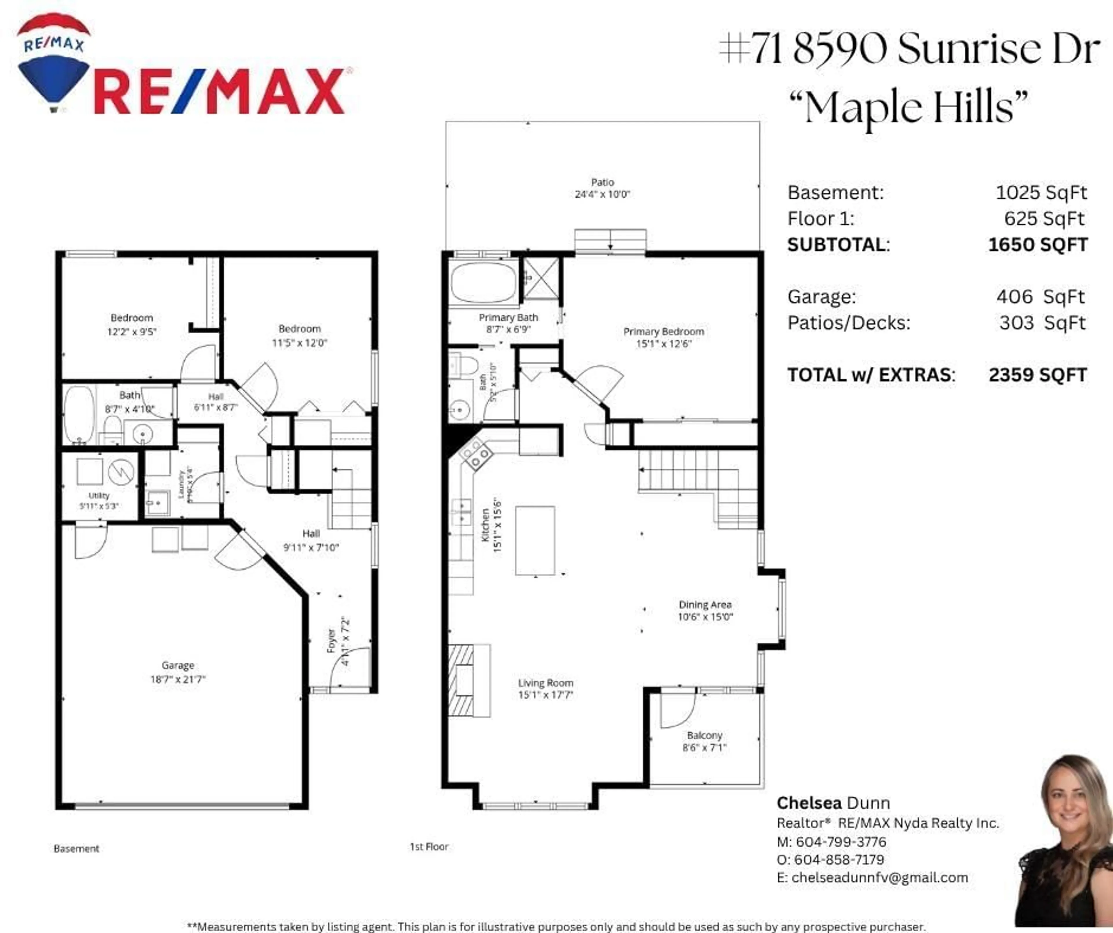 Floor plan for 71 - 8590 SUNRISE DRIVE, Chilliwack British Columbia V2R3Z4