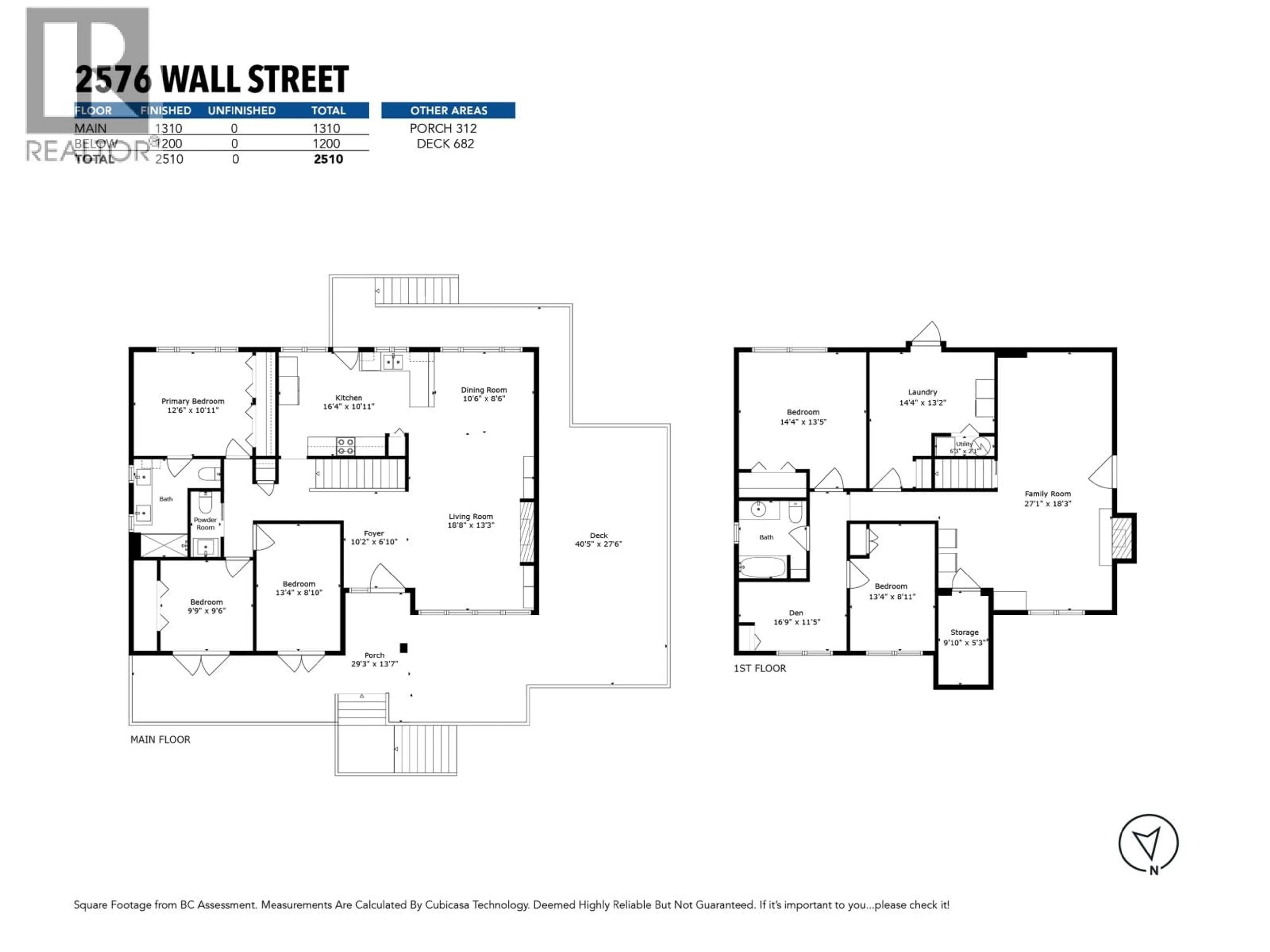 Floor plan for 2576 WALL STREET, Vancouver British Columbia V5K1A5