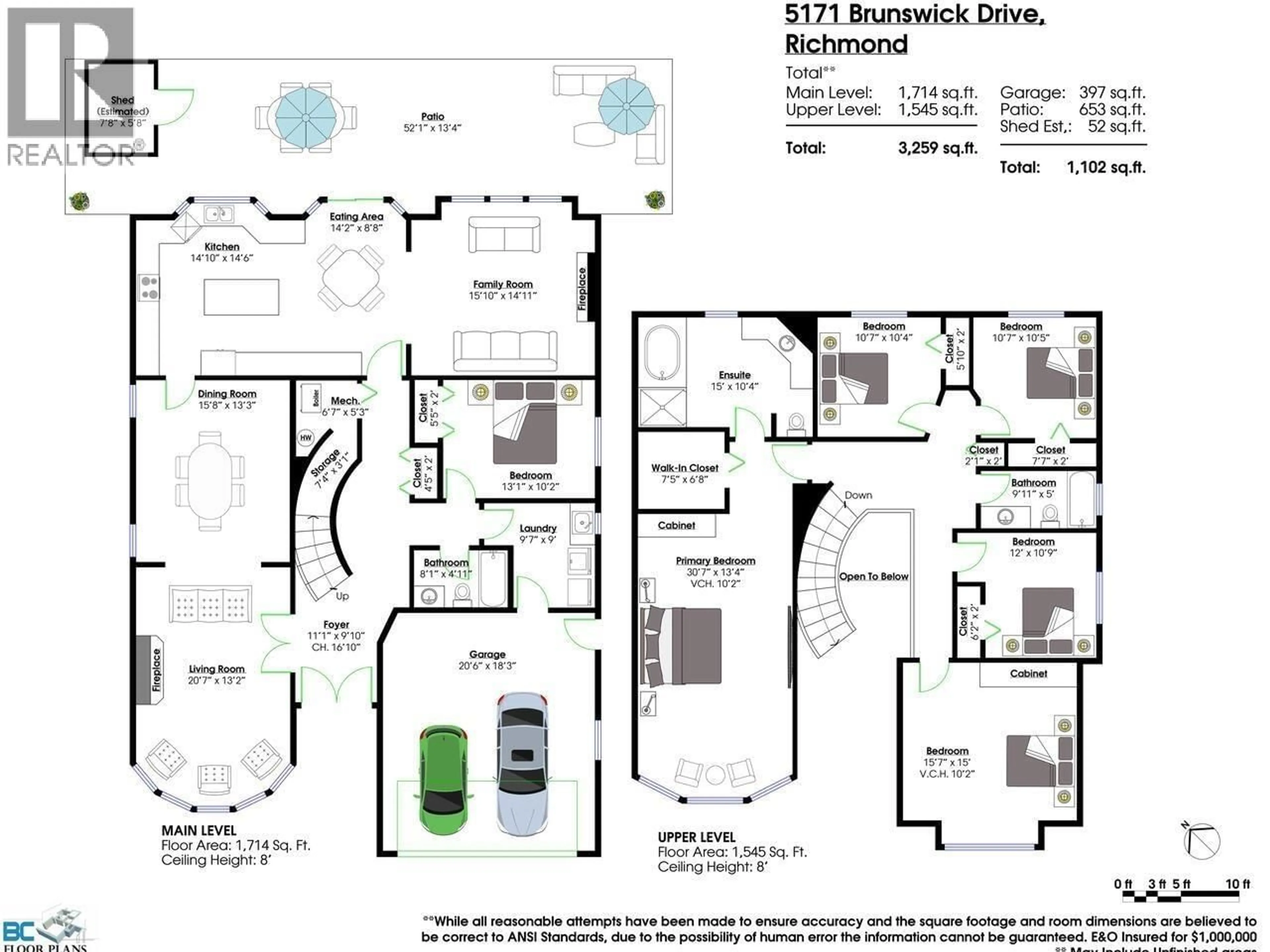 Floor plan for 5171 BRUNSWICK DRIVE, Richmond British Columbia V7E6J2