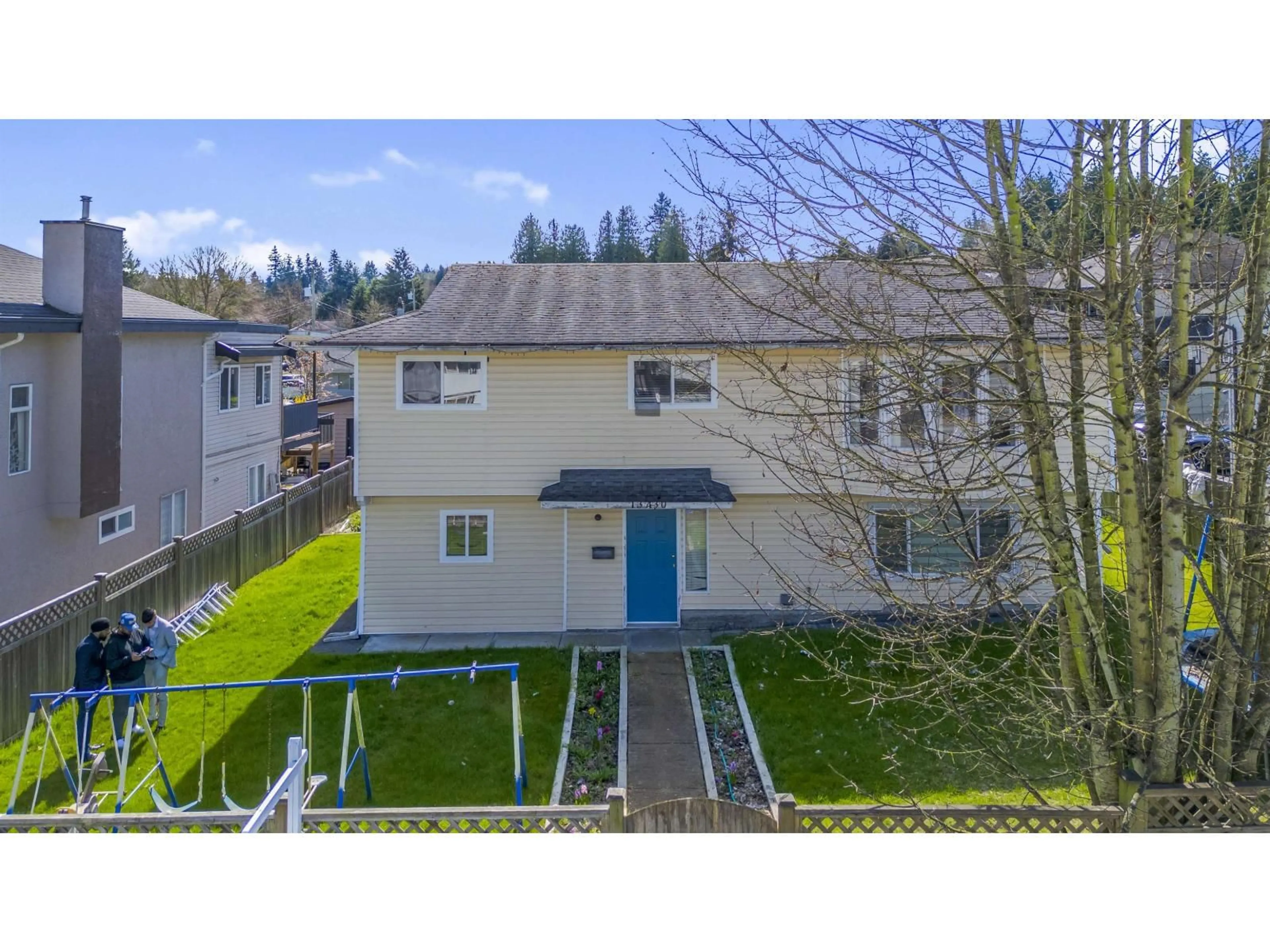 A pic from outside/outdoor area/front of a property/back of a property/a pic from drone, unknown for 13430 64 AVENUE, Surrey British Columbia V3W8V6