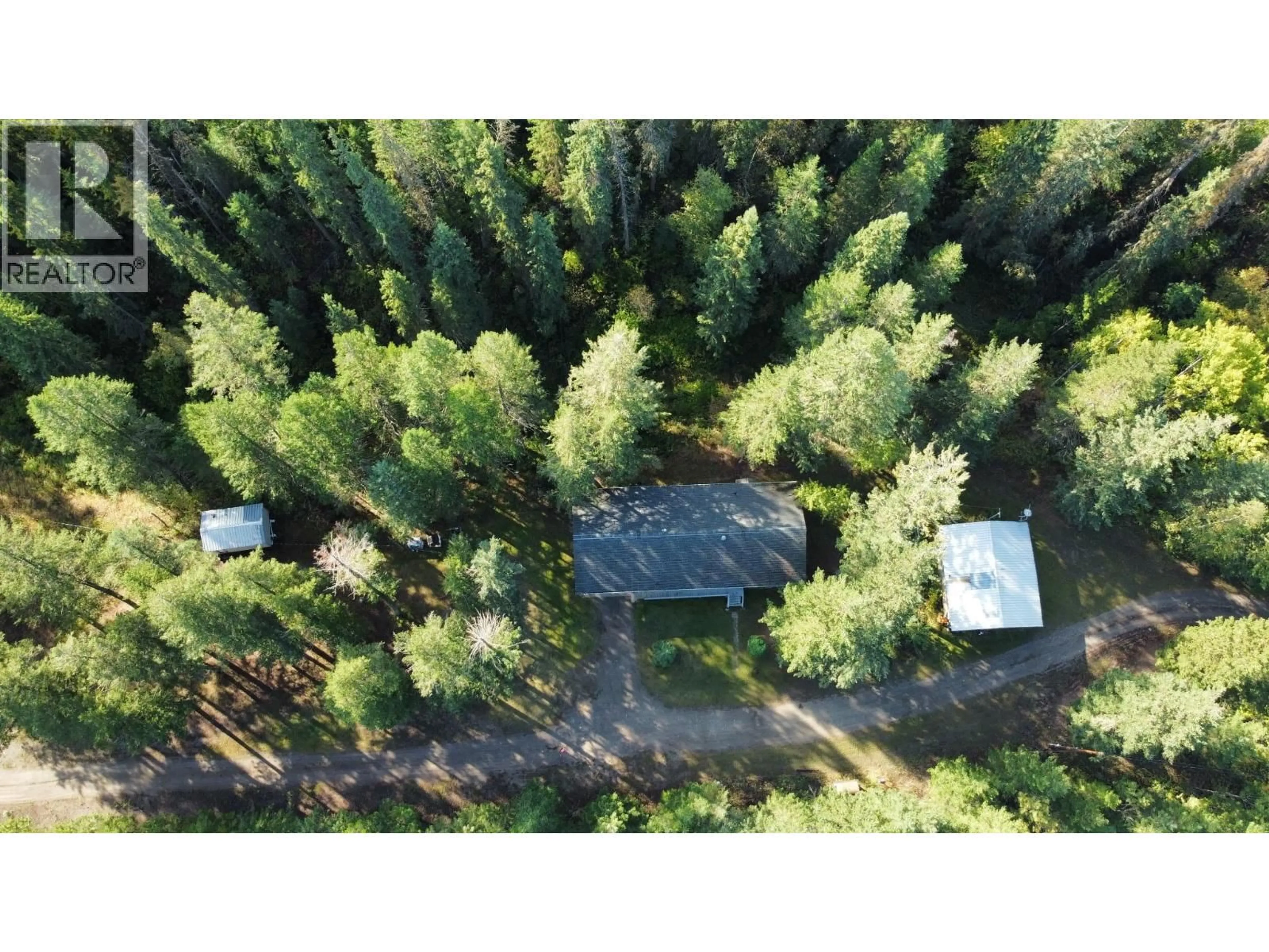 A pic from outside/outdoor area/front of a property/back of a property/a pic from drone, forest/trees view for 2175 ACHER ROAD, Williams Lake British Columbia V2G5B9