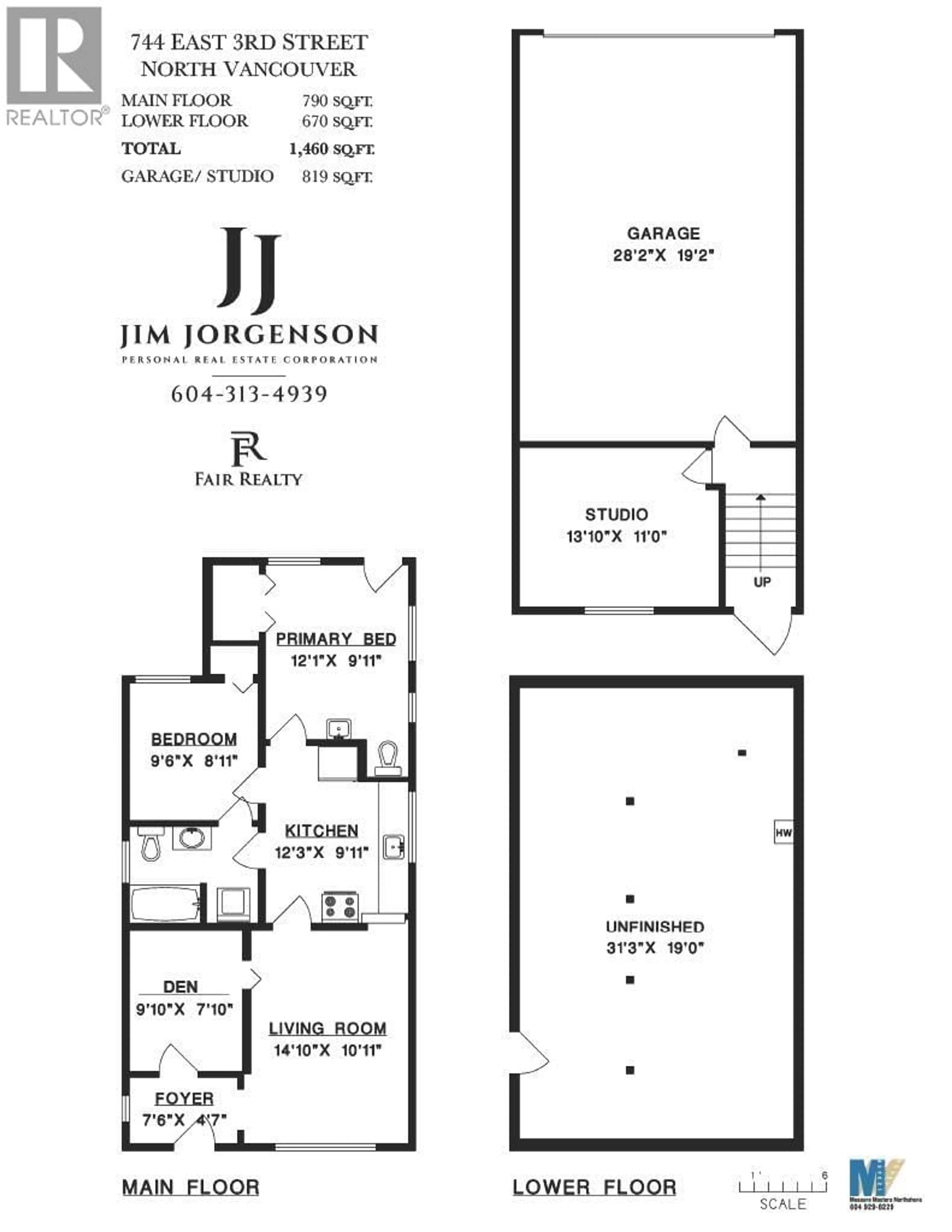 Floor plan for 744 3RD STREET, North Vancouver British Columbia V7L1G9