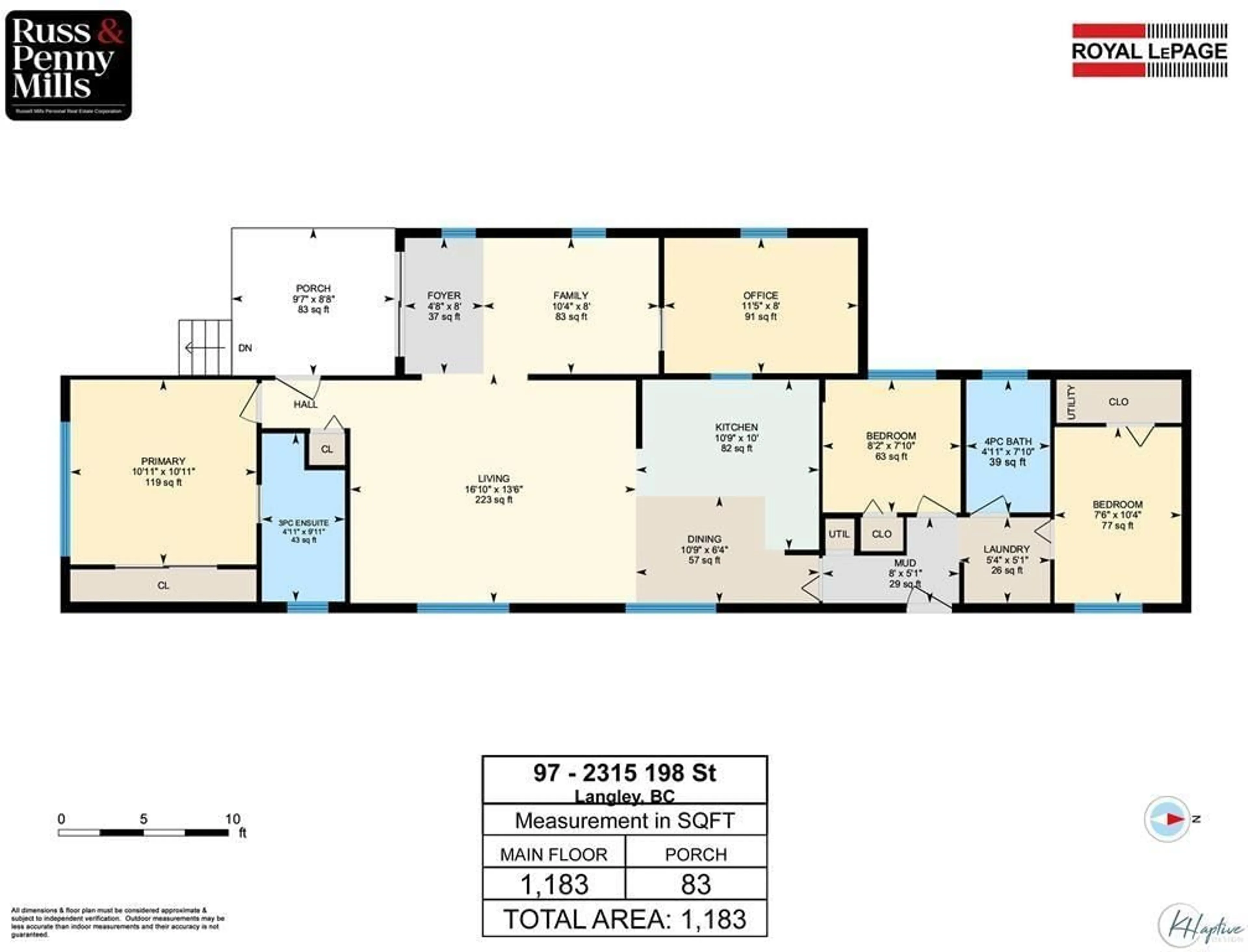 Floor plan for 97 - 2315 198 STREET, Langley British Columbia V2Z1Z1
