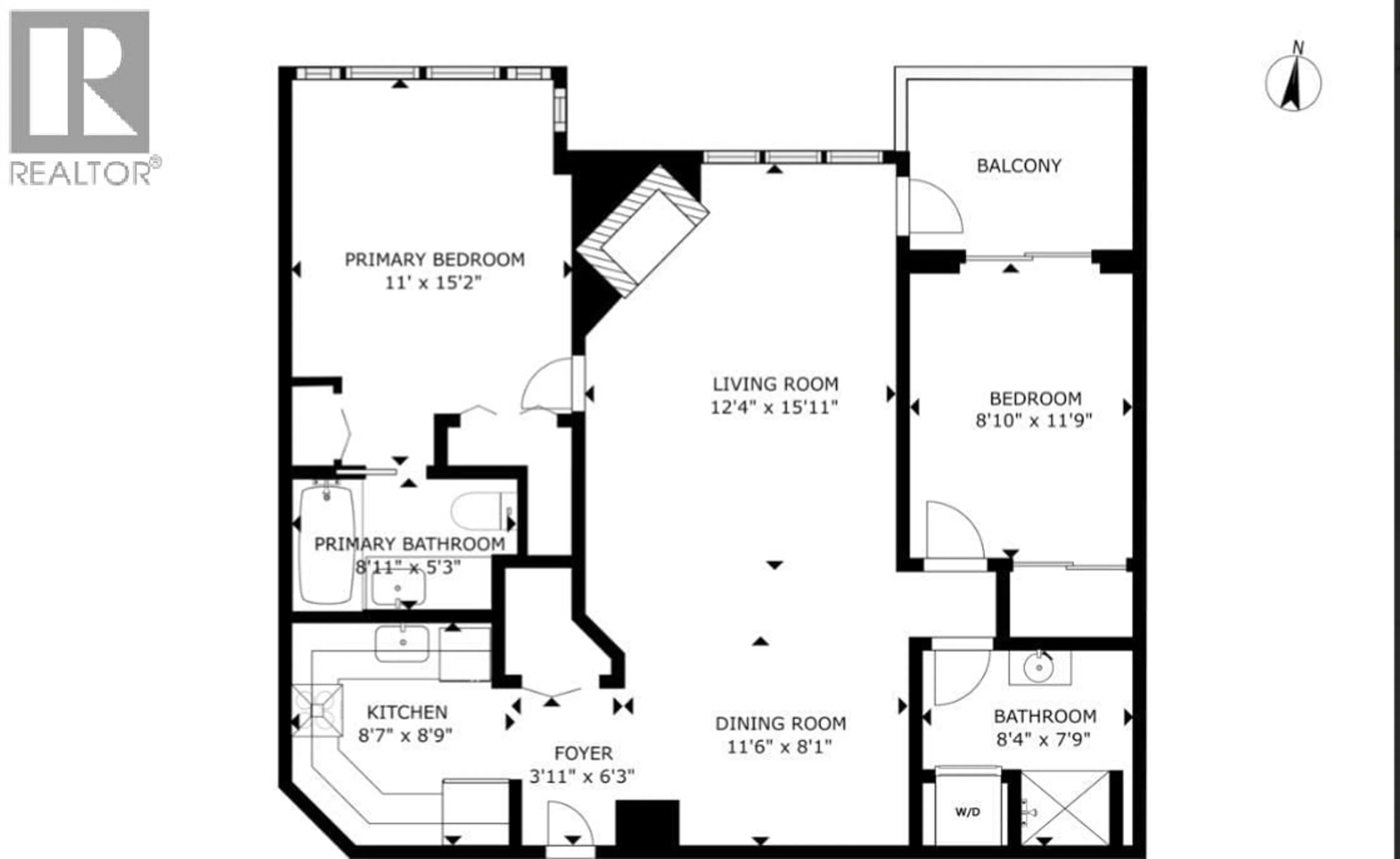 Floor plan for 704 - 5615 HAMPTON PLACE, Vancouver British Columbia V6T2H1