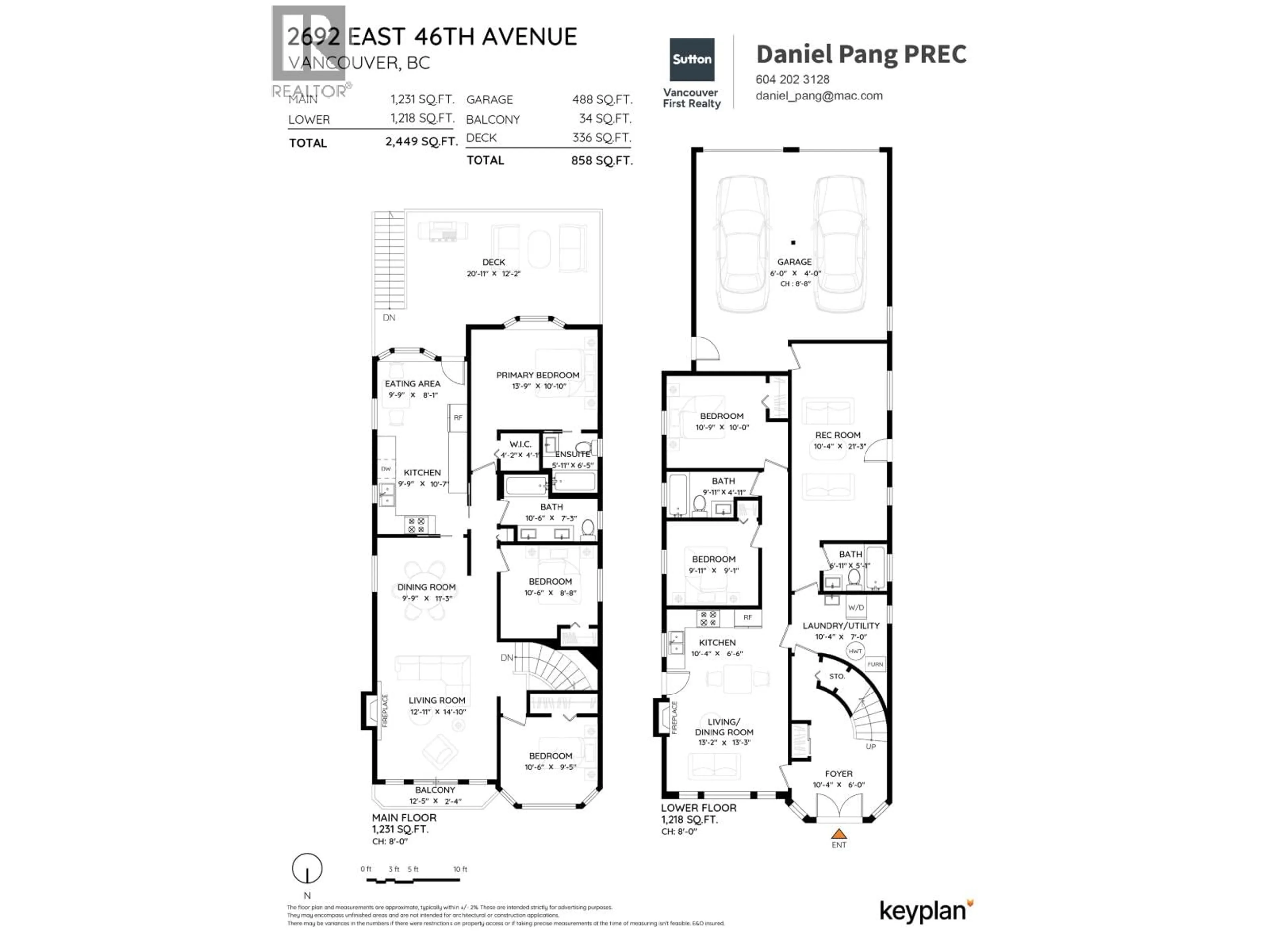 Floor plan for 2692 46TH AVENUE, Vancouver British Columbia V5S1A3
