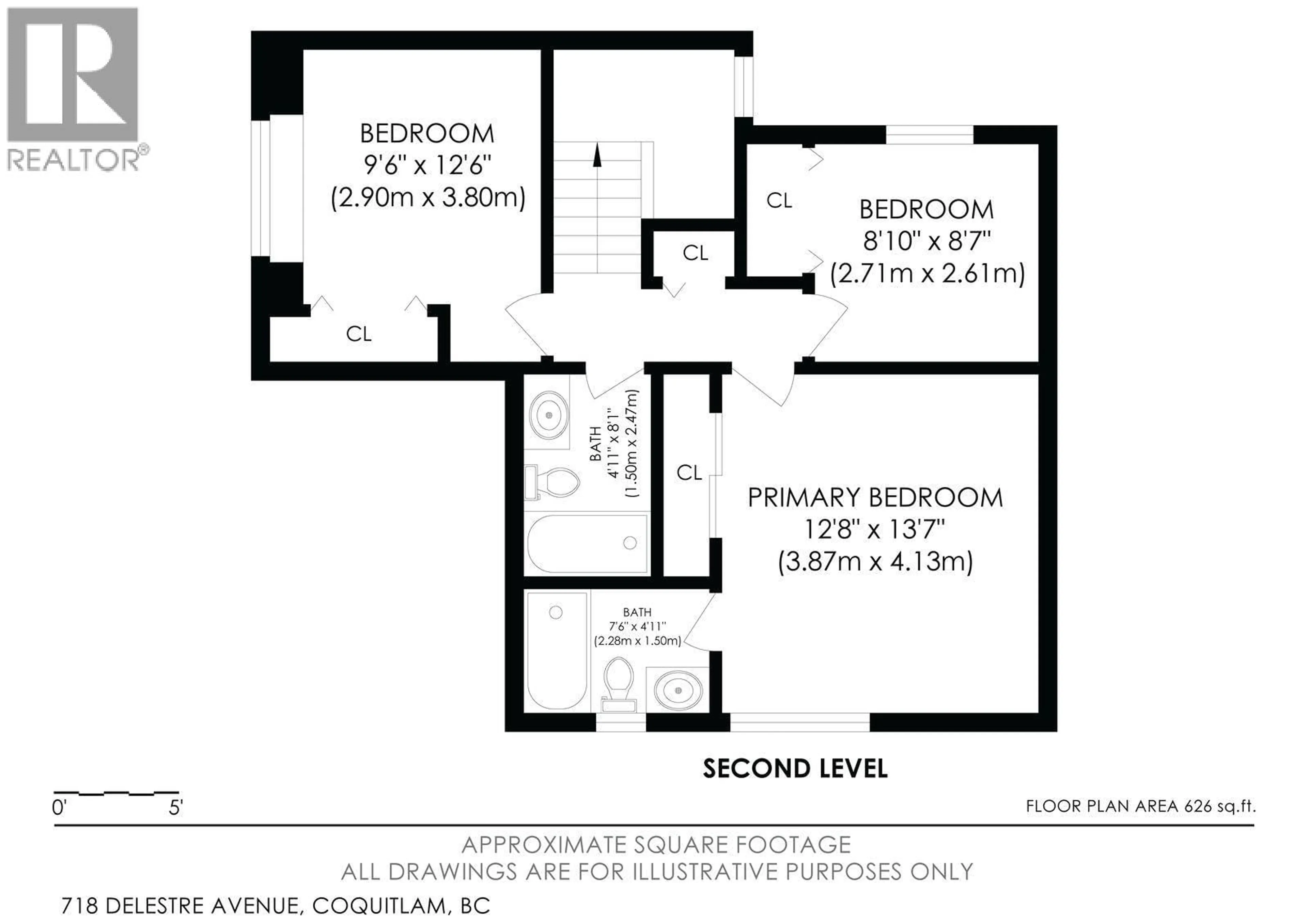 Floor plan for 718 DELESTRE AVENUE, Coquitlam British Columbia V3K2G3