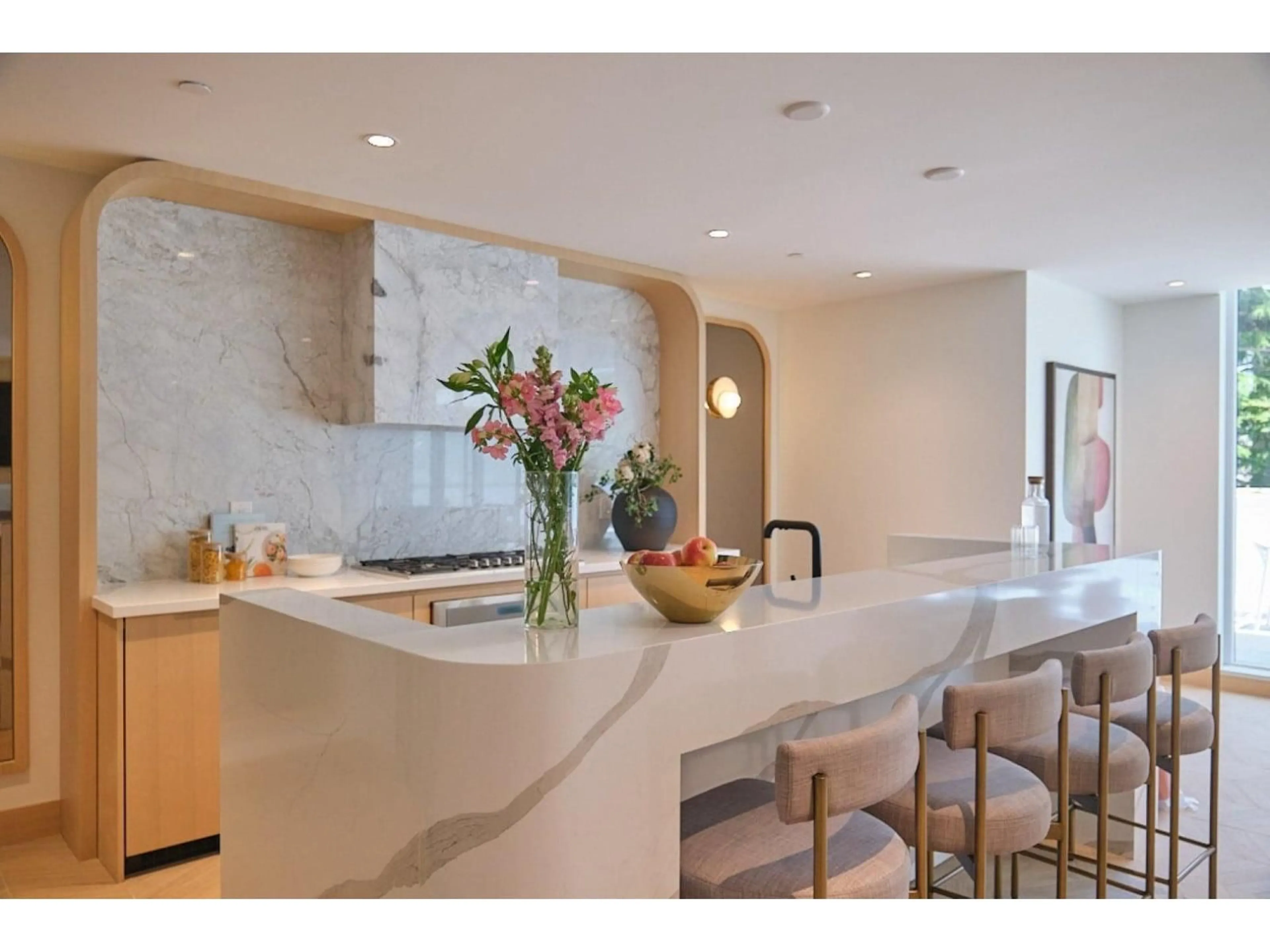 Contemporary kitchen, ceramic/tile floor for 804 - 1342 JOHNSTON ROAD, White Rock British Columbia V4B0C7