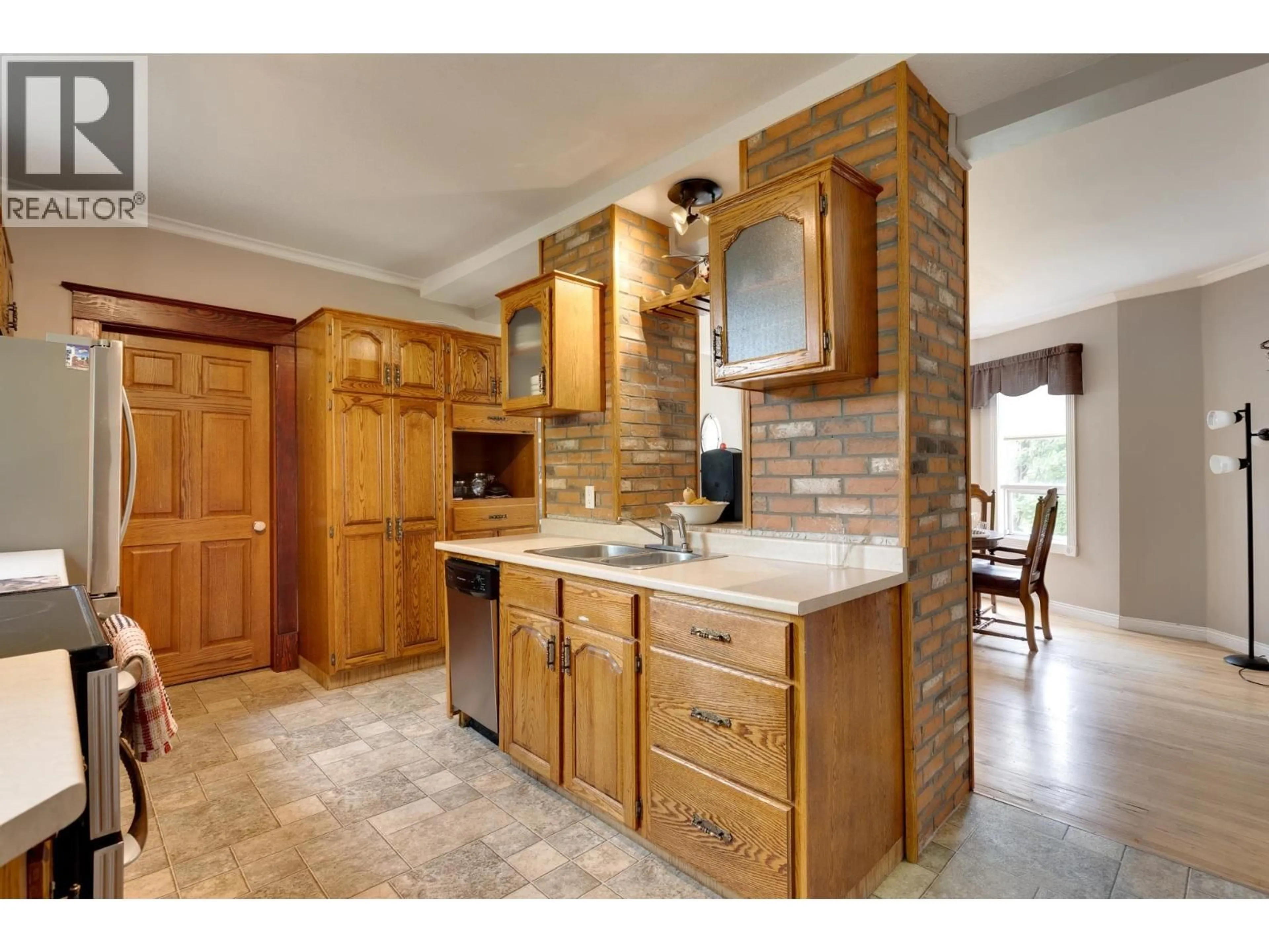 Open concept kitchen, ceramic/tile floor for 1488 GORSE STREET, Prince George British Columbia V2L1G3