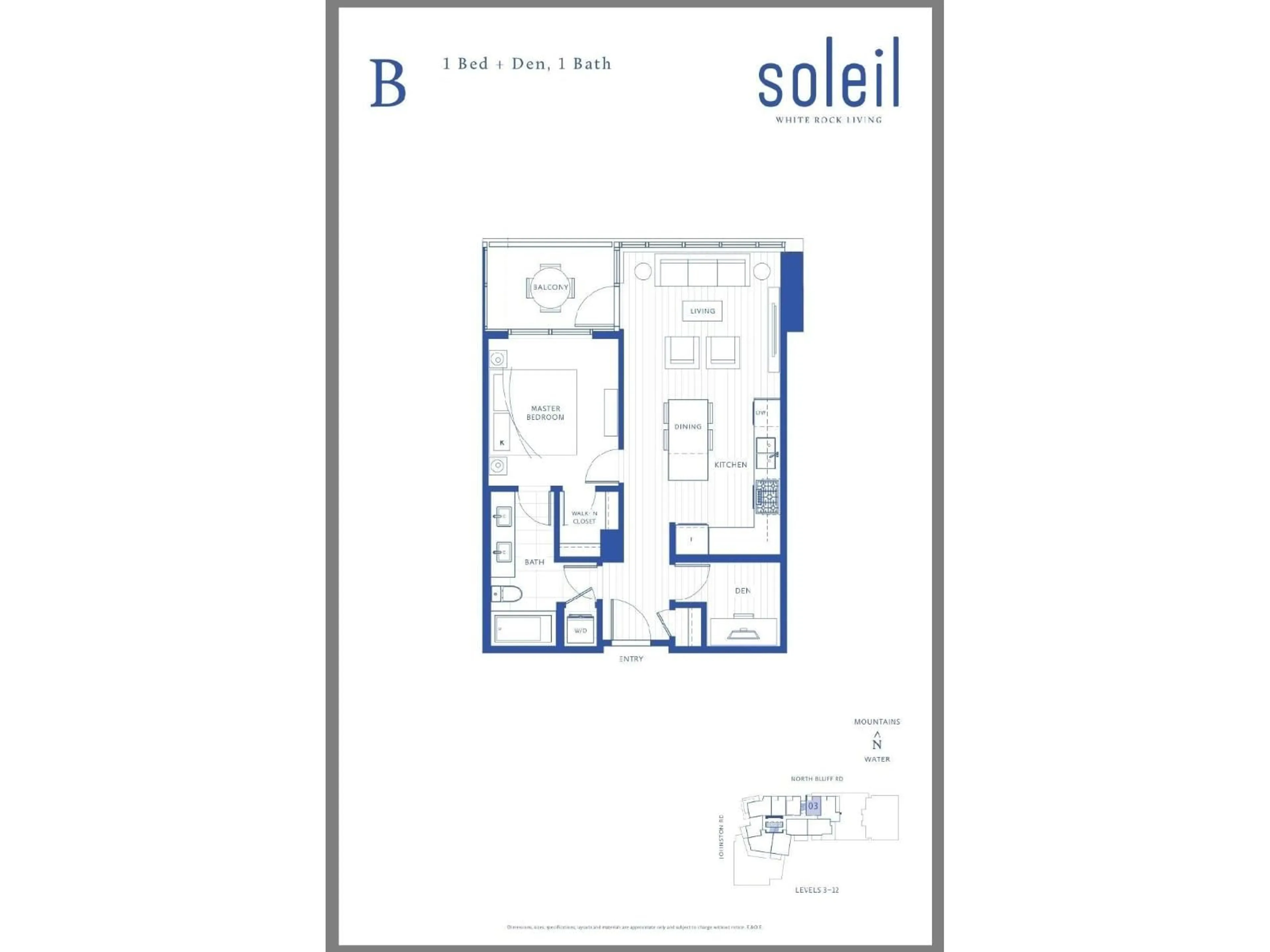 Floor plan for 303 - 1588 JOHNSTON ROAD, White Rock British Columbia V4B0C5