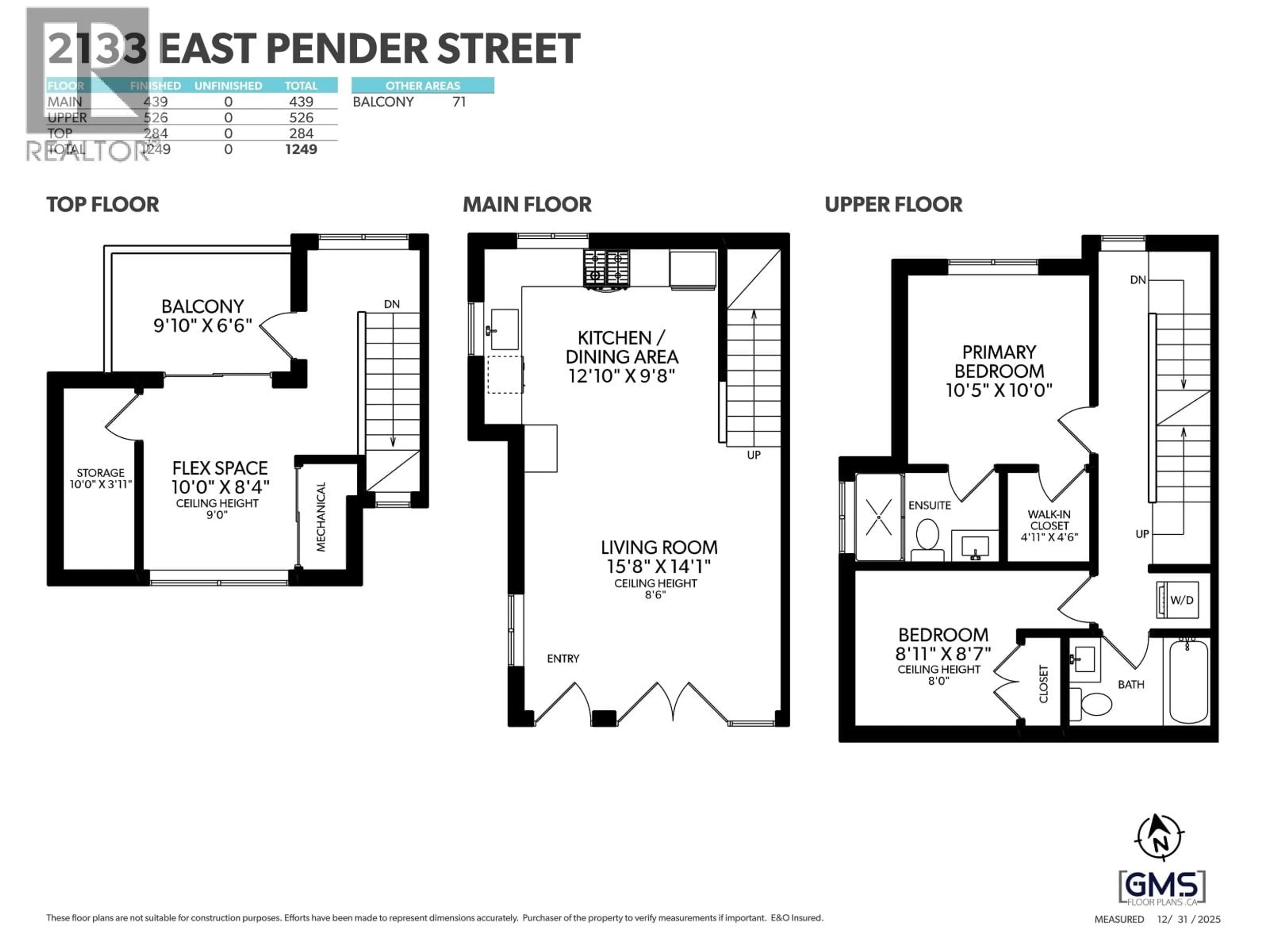 Floor plan for 2133 PENDER STREET, Vancouver British Columbia V5L1X3