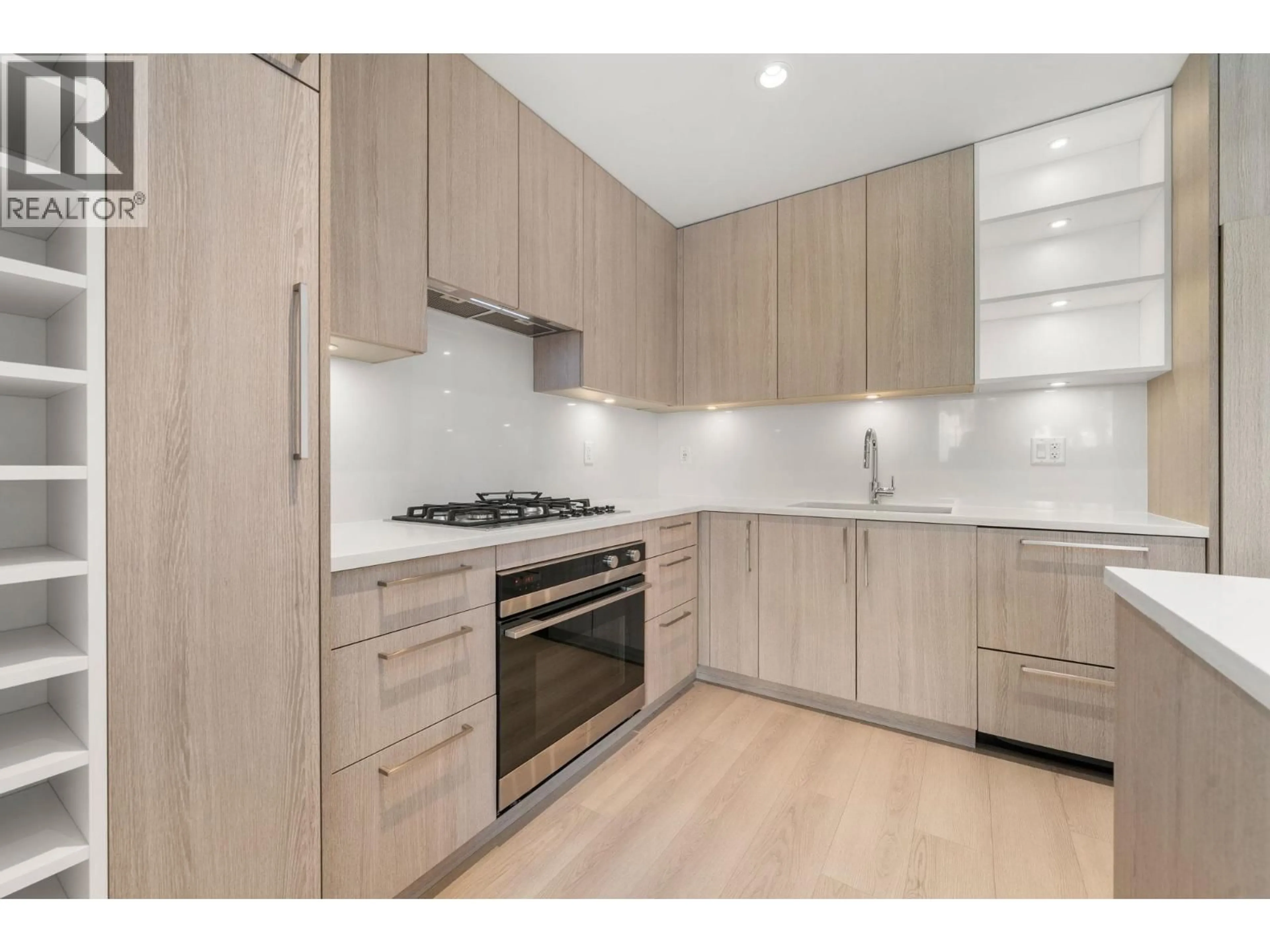 Standard kitchen, wood/laminate floor for 115 - 747 3RD STREET, North Vancouver British Columbia V7L1G8