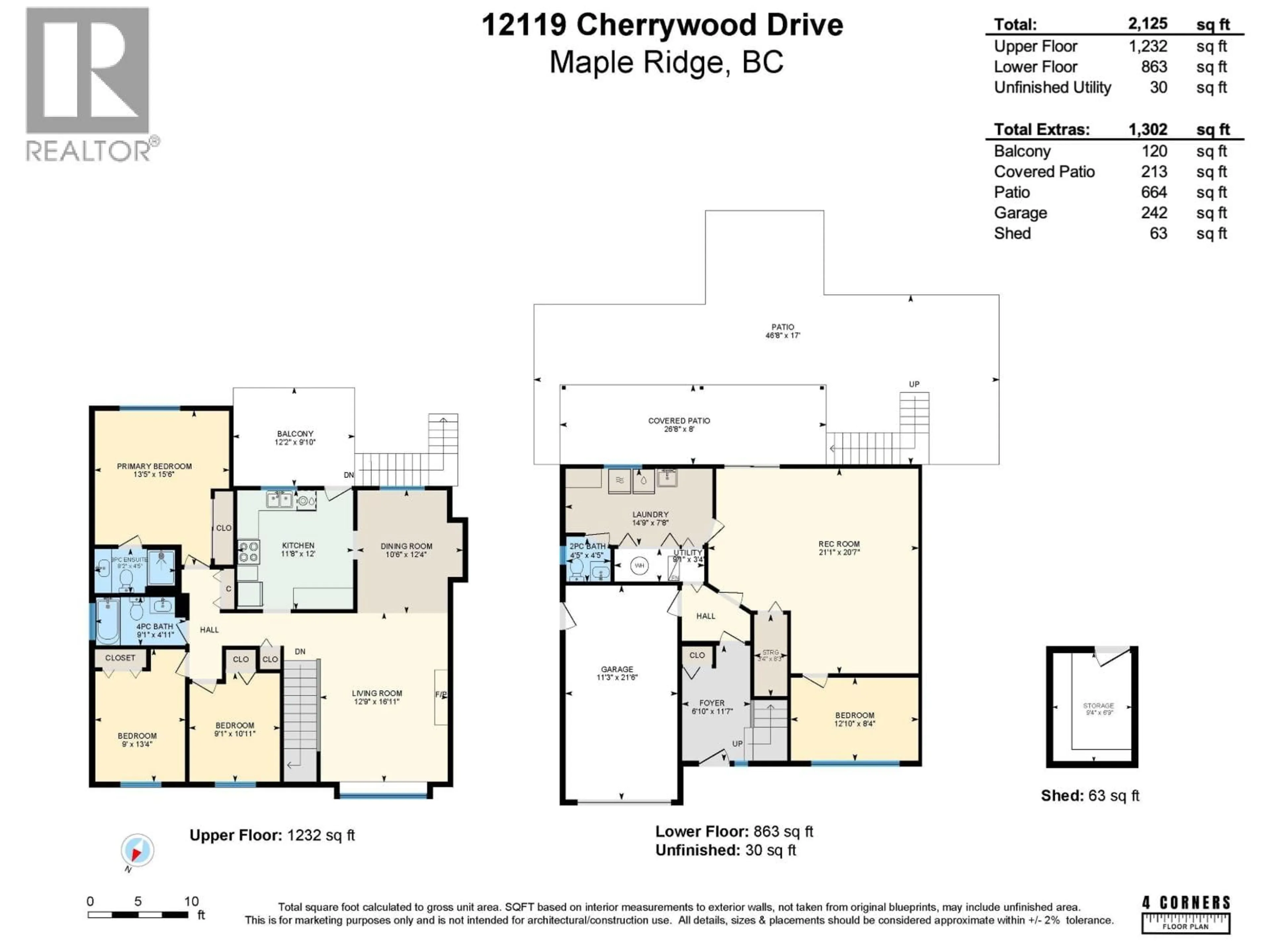 Floor plan for 12119 CHERRYWOOD DRIVE, Maple Ridge British Columbia V2X9K4