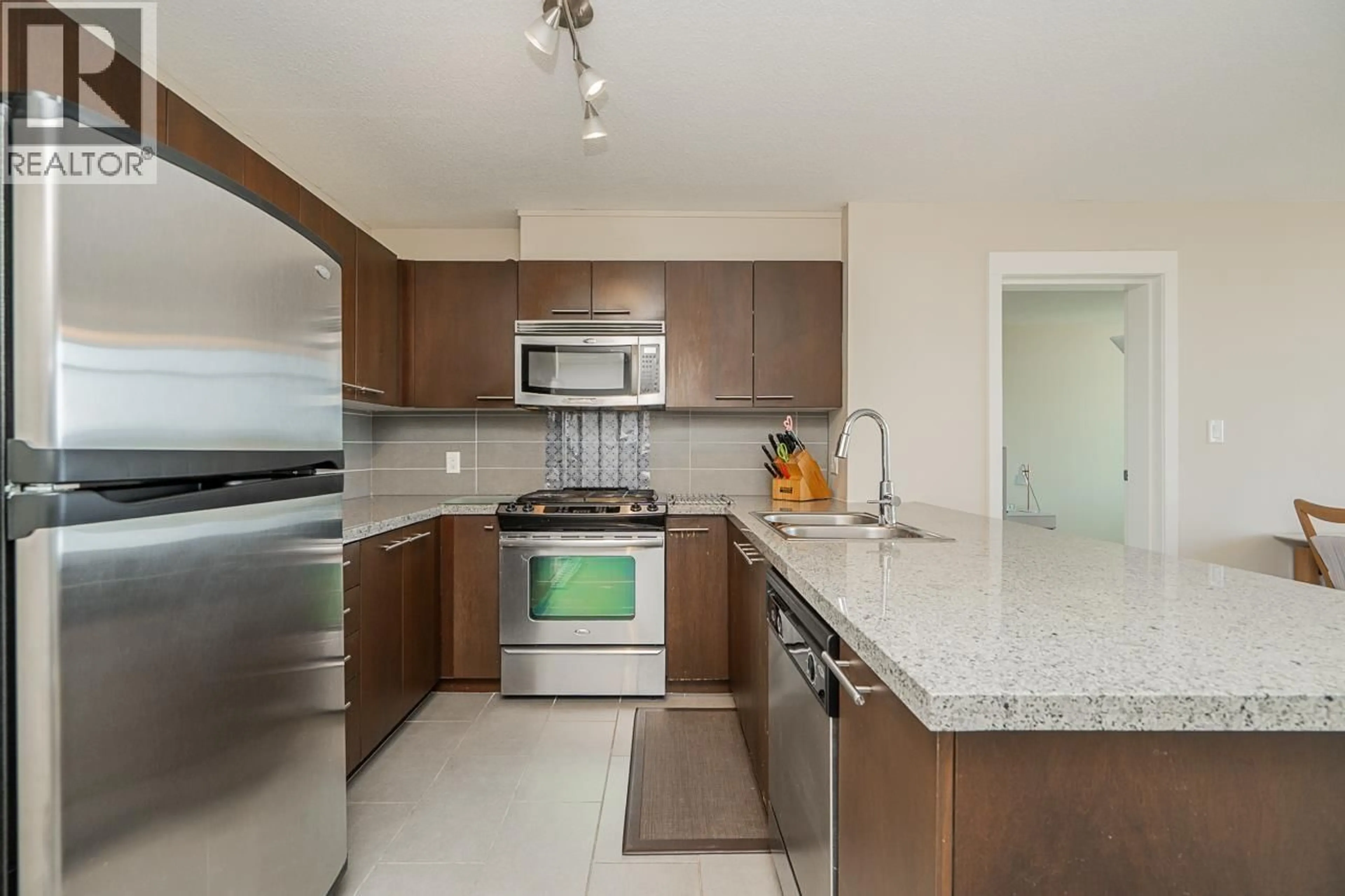 Standard kitchen, ceramic/tile floor for 1201 - 9171 FERNDALE ROAD, Richmond British Columbia V6Y0A5