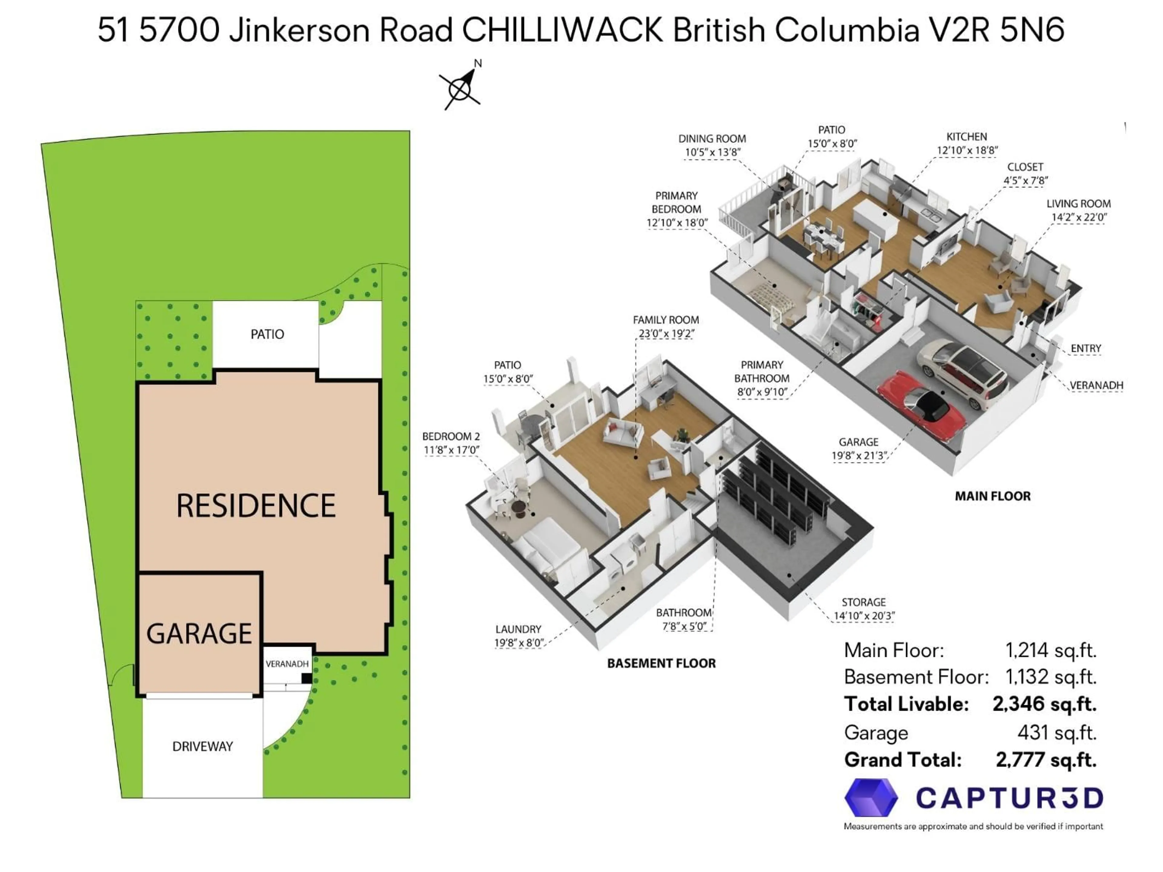 Floor plan for 51 - 5700 JINKERSON ROAD, Chilliwack British Columbia V2R5N6