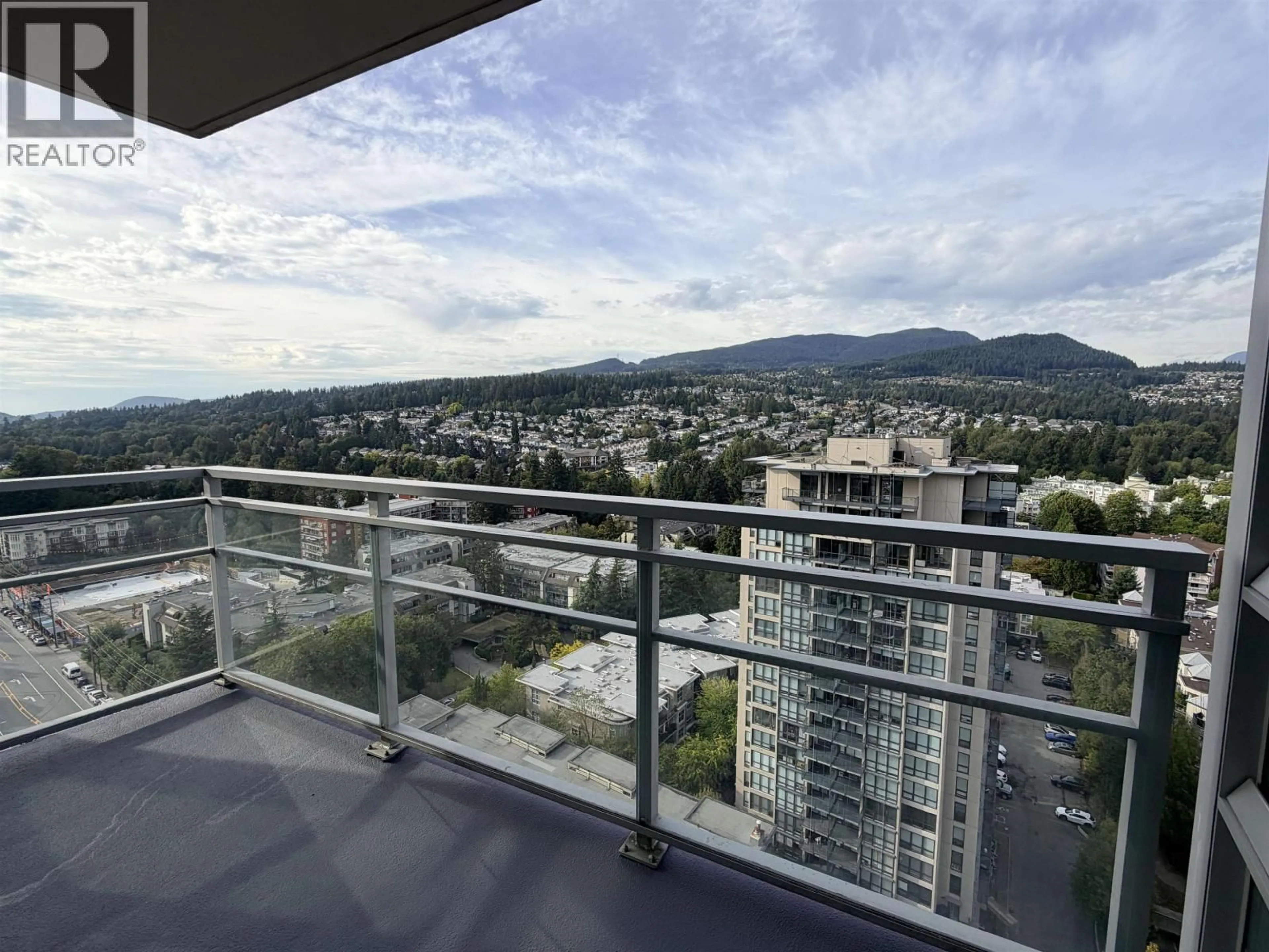Balcony in the apartment, city buildings view from balcony for 2303 - 2968 GLEN DRIVE, Coquitlam British Columbia V3B0C4