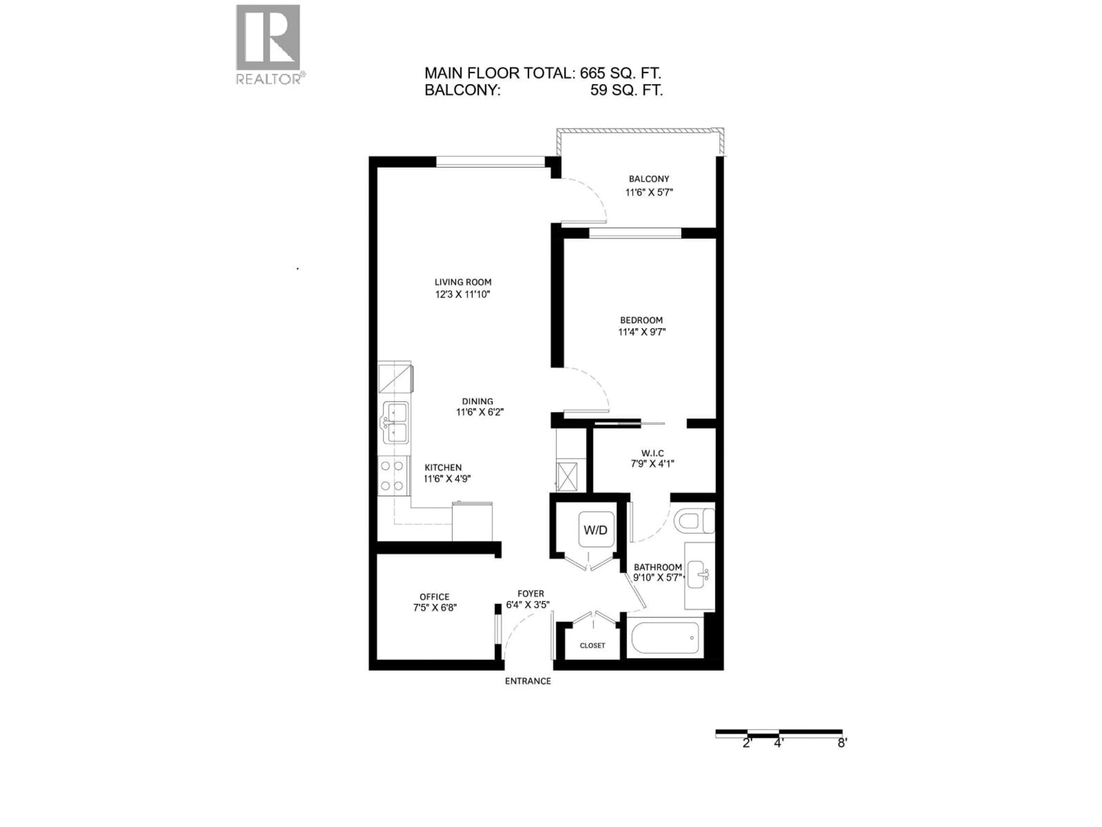 Floor plan for 303 - 3038 ST GEORGE STREET, Port Moody British Columbia V3H0L3