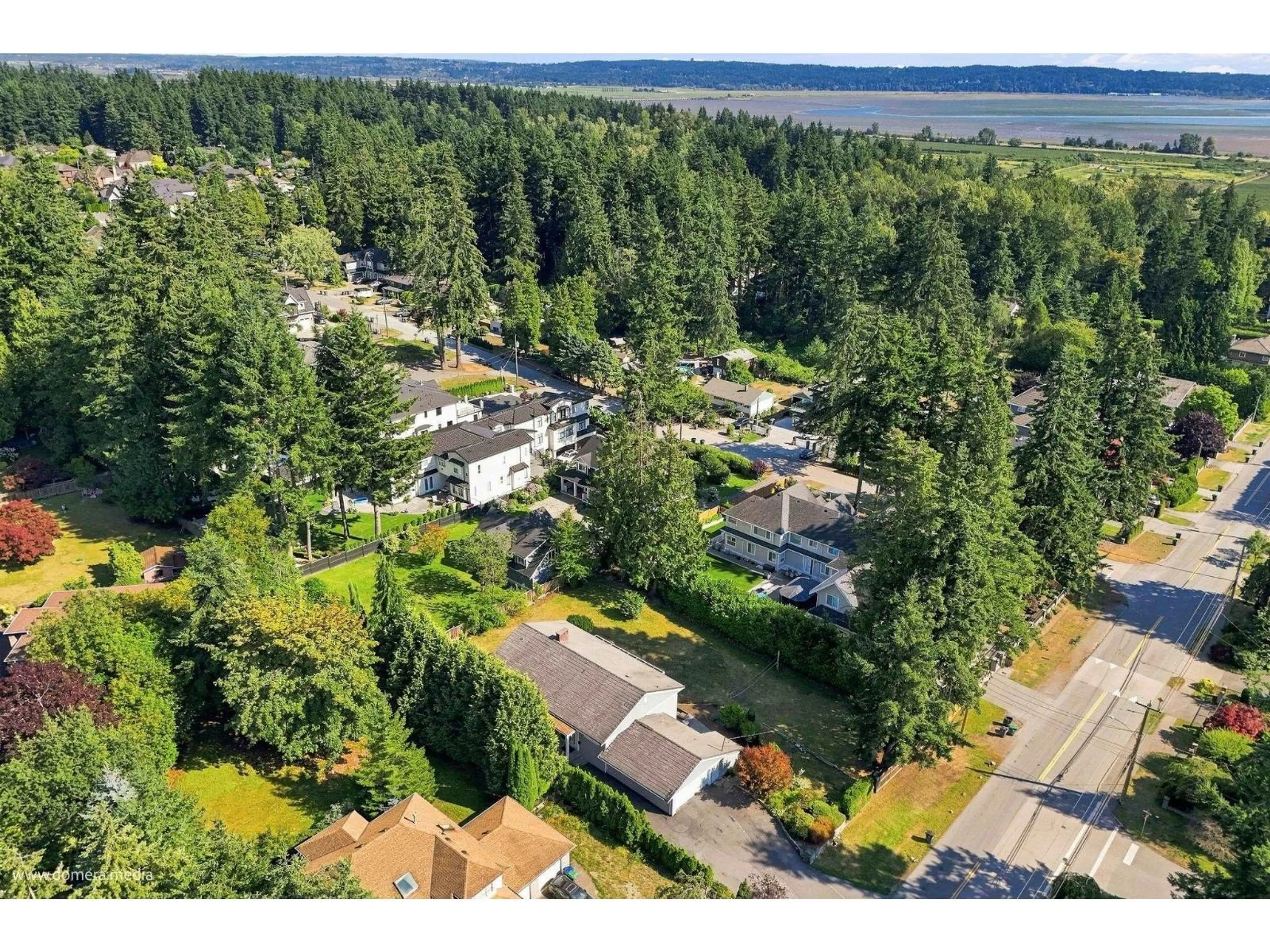 A pic from outside/outdoor area/front of a property/back of a property/a pic from drone, water/lake/river/ocean view for 5636 120 STREET, Surrey British Columbia V3X1Z2