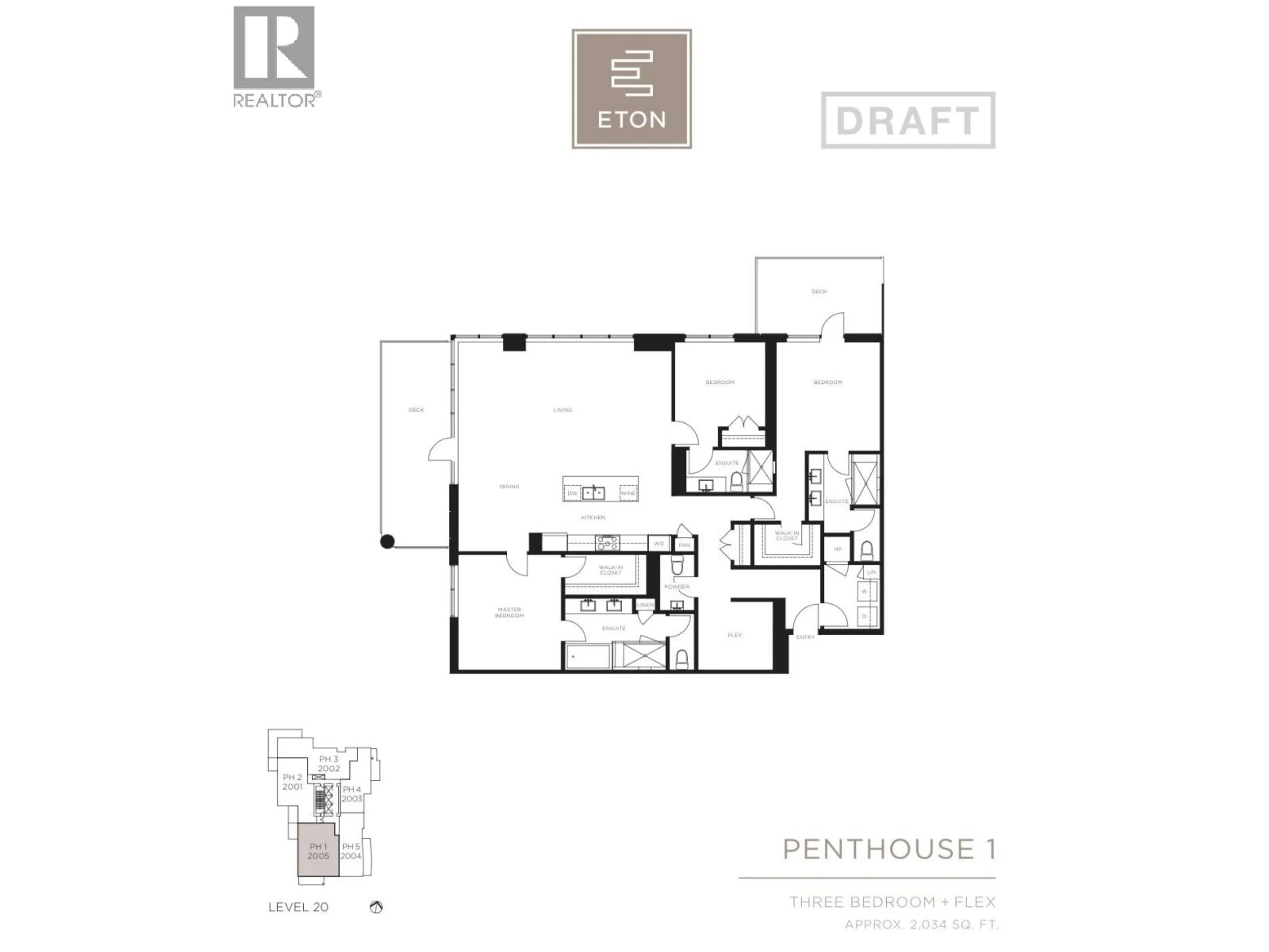 Floor plan for 2005 - 3487 BINNING ROAD, Vancouver British Columbia V6S0K8