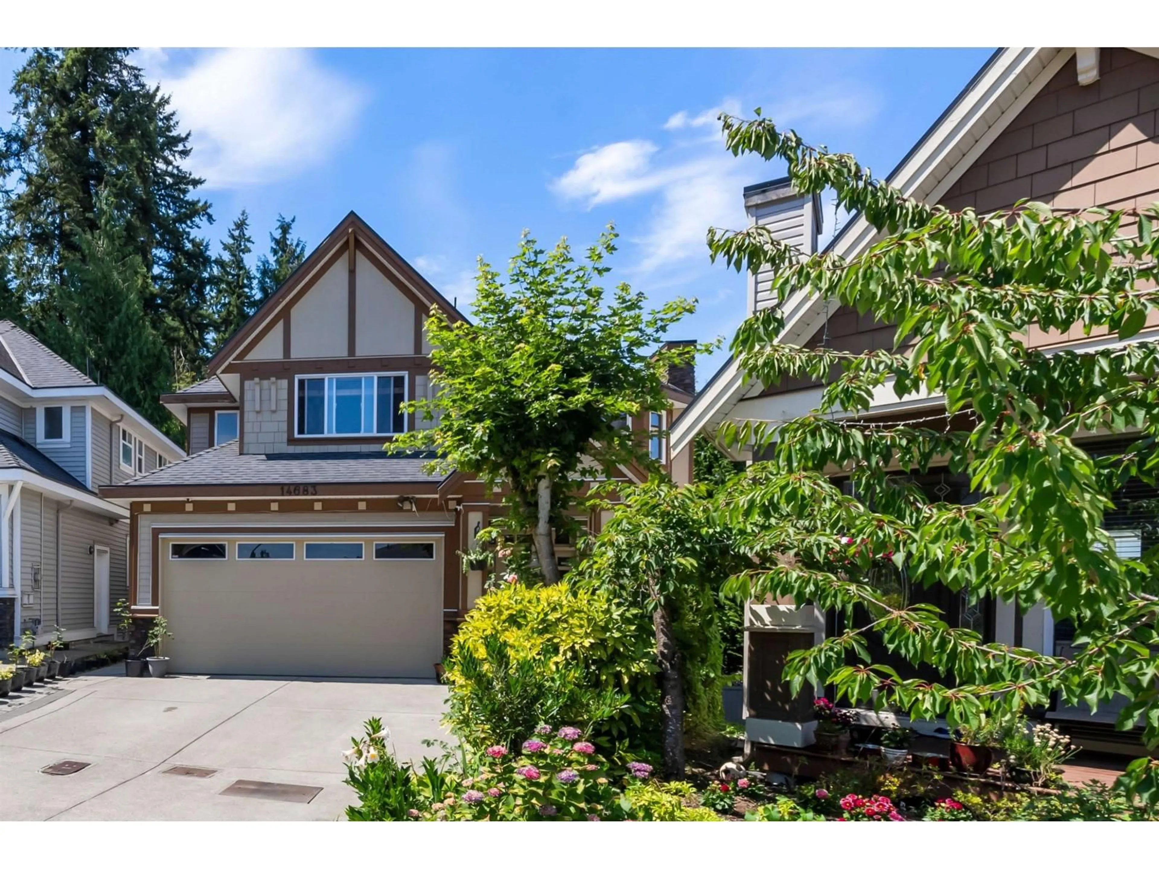 A pic from outside/outdoor area/front of a property/back of a property/a pic from drone, street for 14683 61 AVENUE, Surrey British Columbia V3S3W5