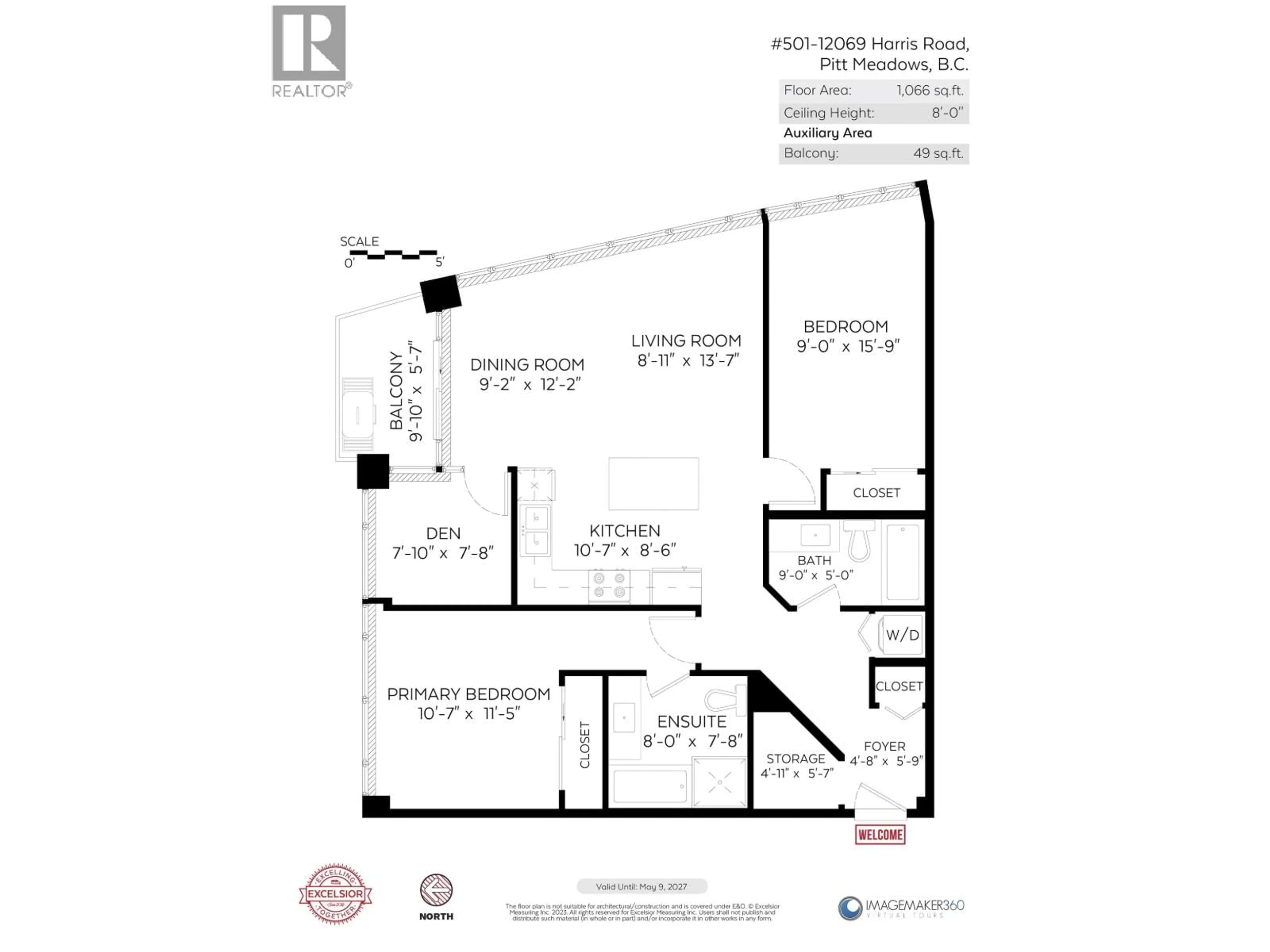 Floor plan for 501 - 12069 HARRIS ROAD, Pitt Meadows British Columbia V3Y0C8