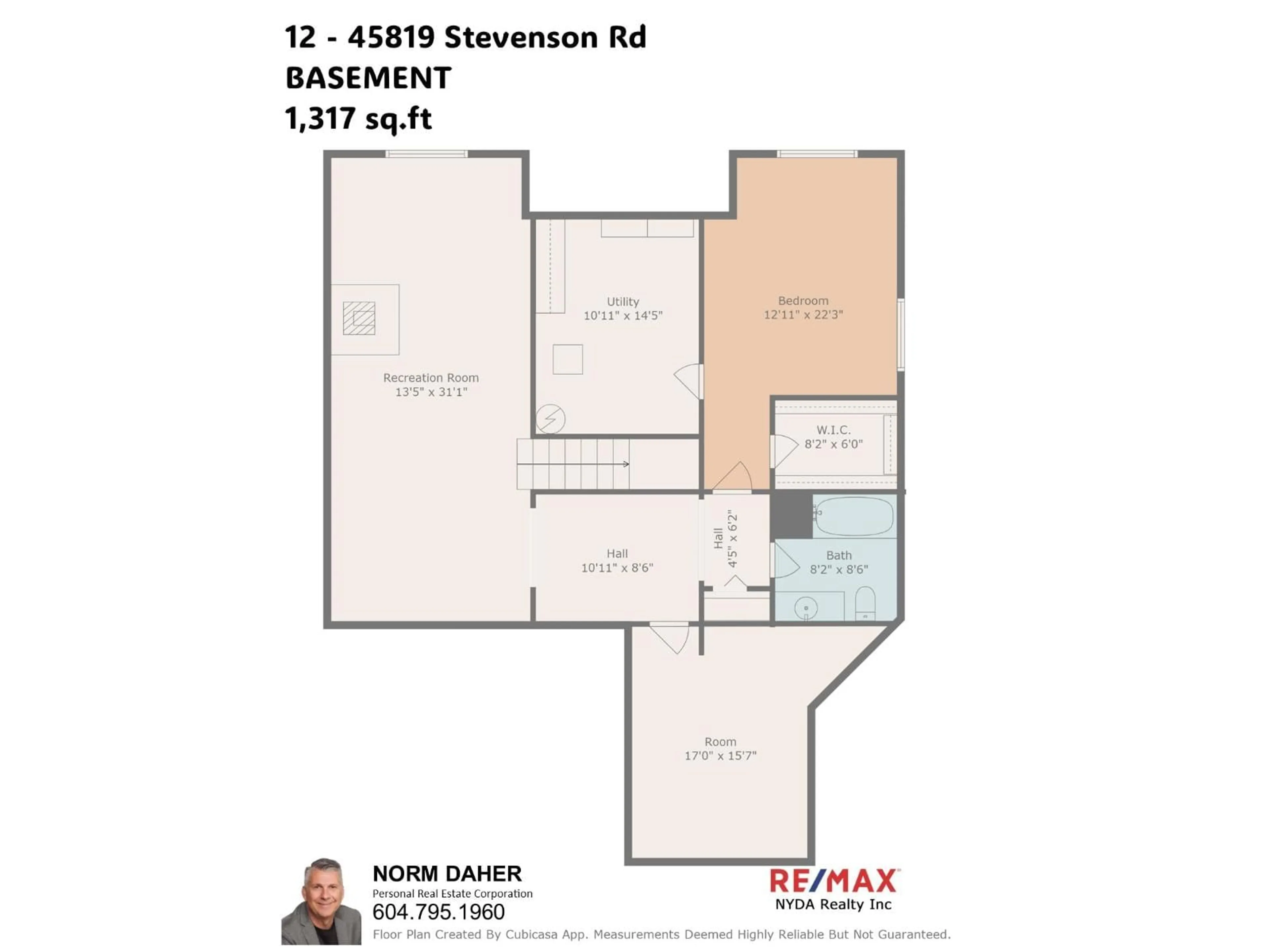 Floor plan for 12 - 45819 STEVENSON ROAD, Chilliwack British Columbia V2R5T4