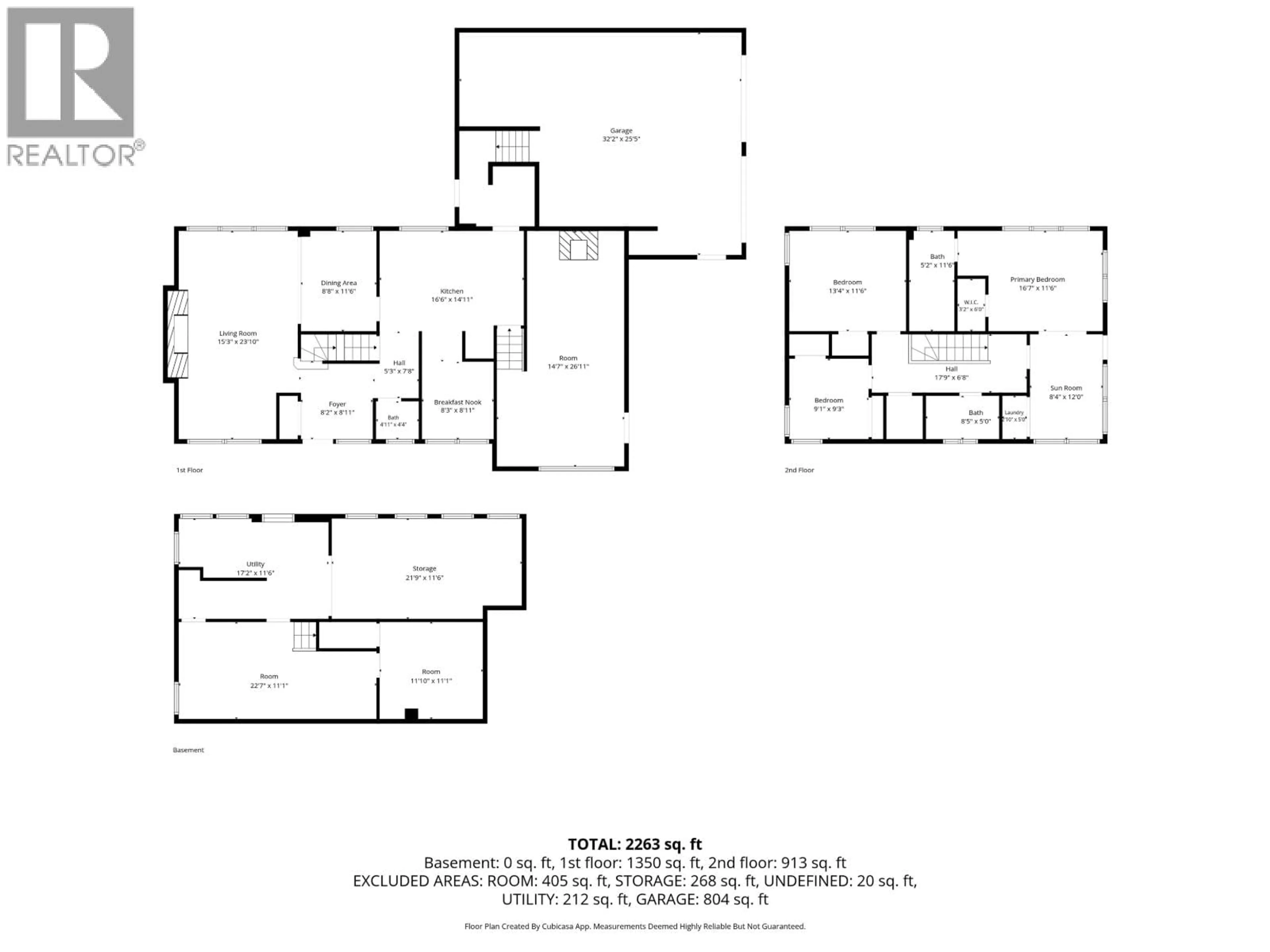 Floor plan for 1689 BIRCH STREET, Prince George British Columbia V2L1B3