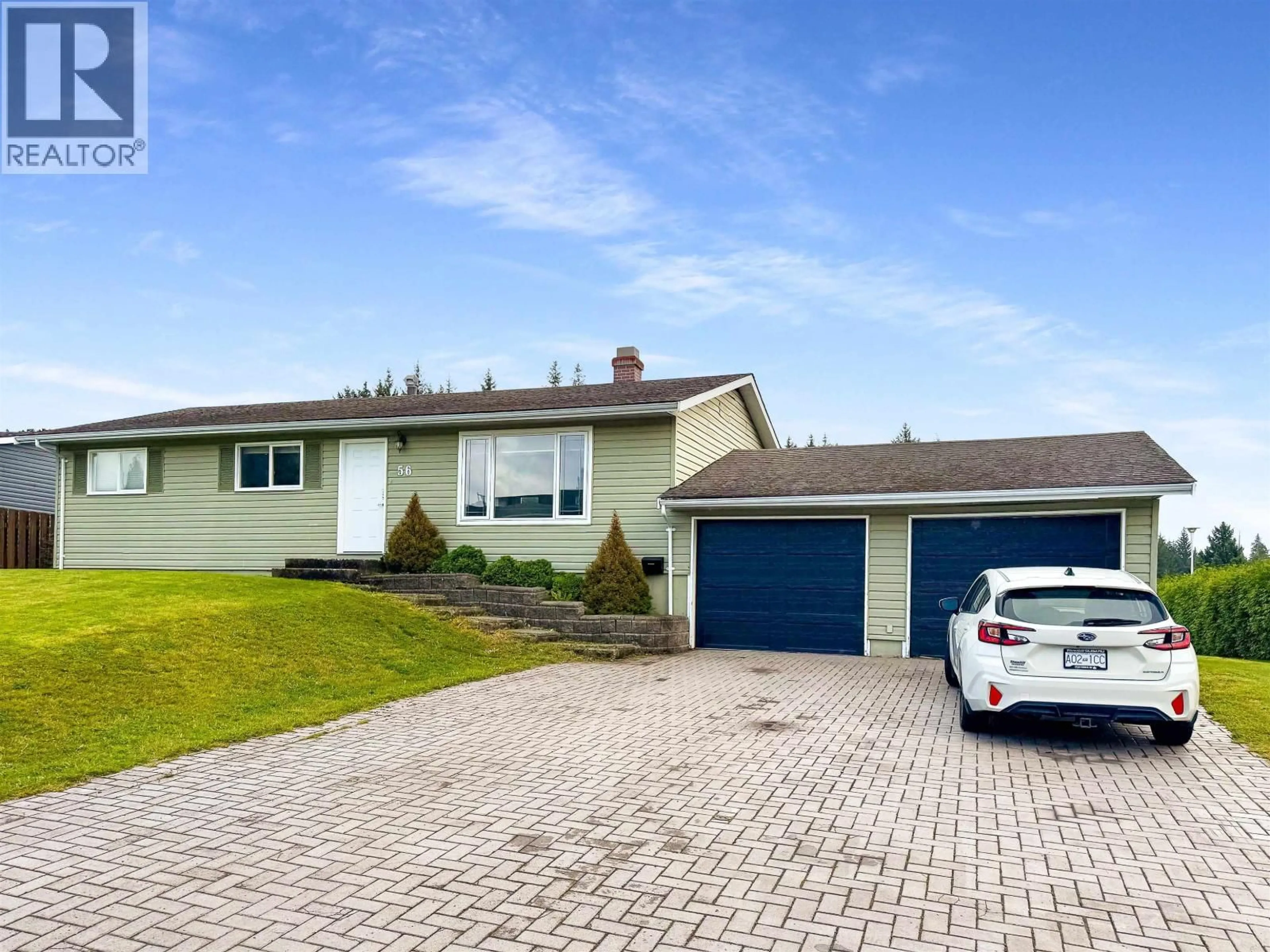 Home with vinyl exterior material, street for 56 DAVY CRESCENT, Kitimat British Columbia V8C1C5