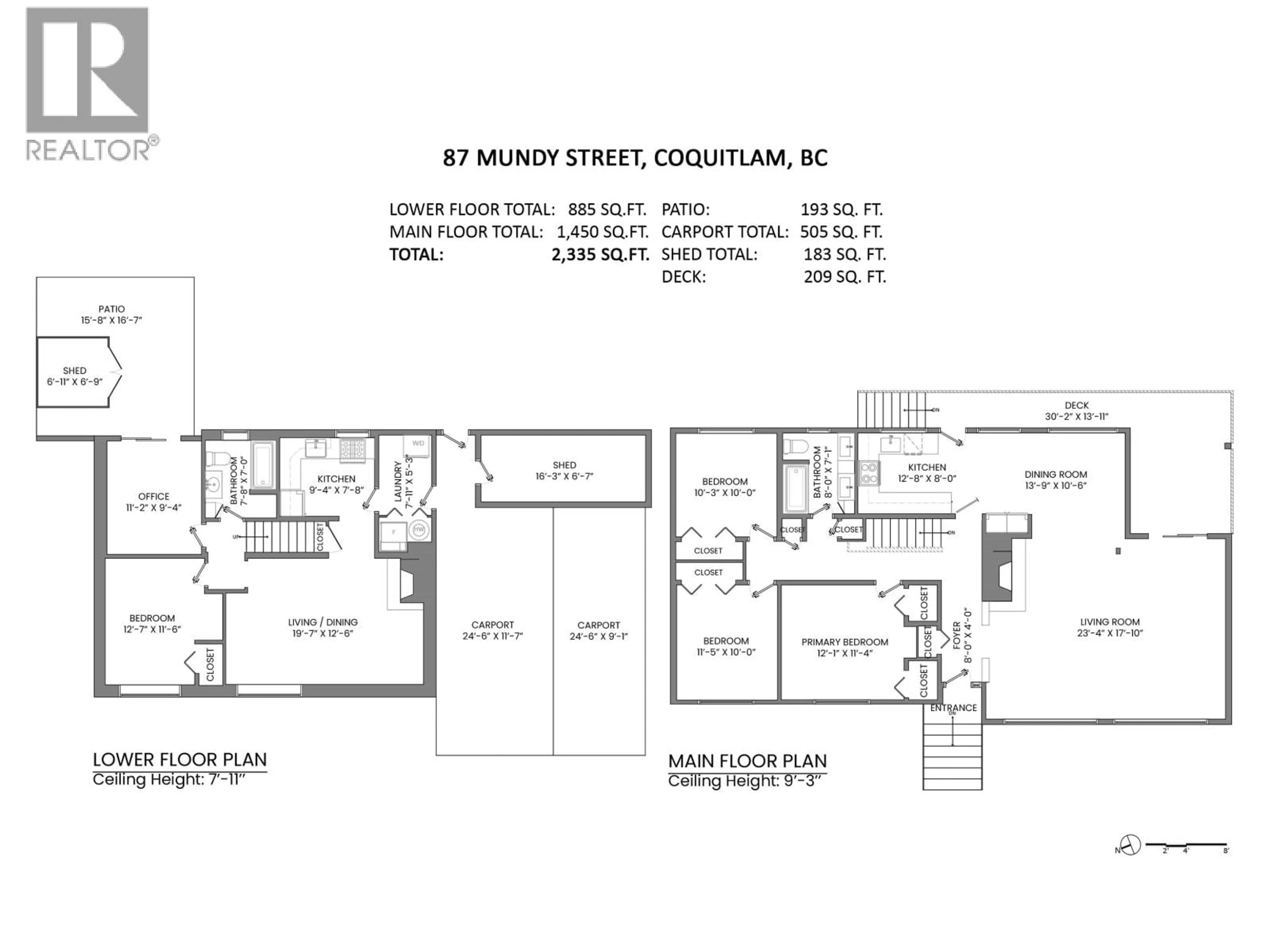 Floor plan for 87 MUNDY STREET, Coquitlam British Columbia V3K5L5