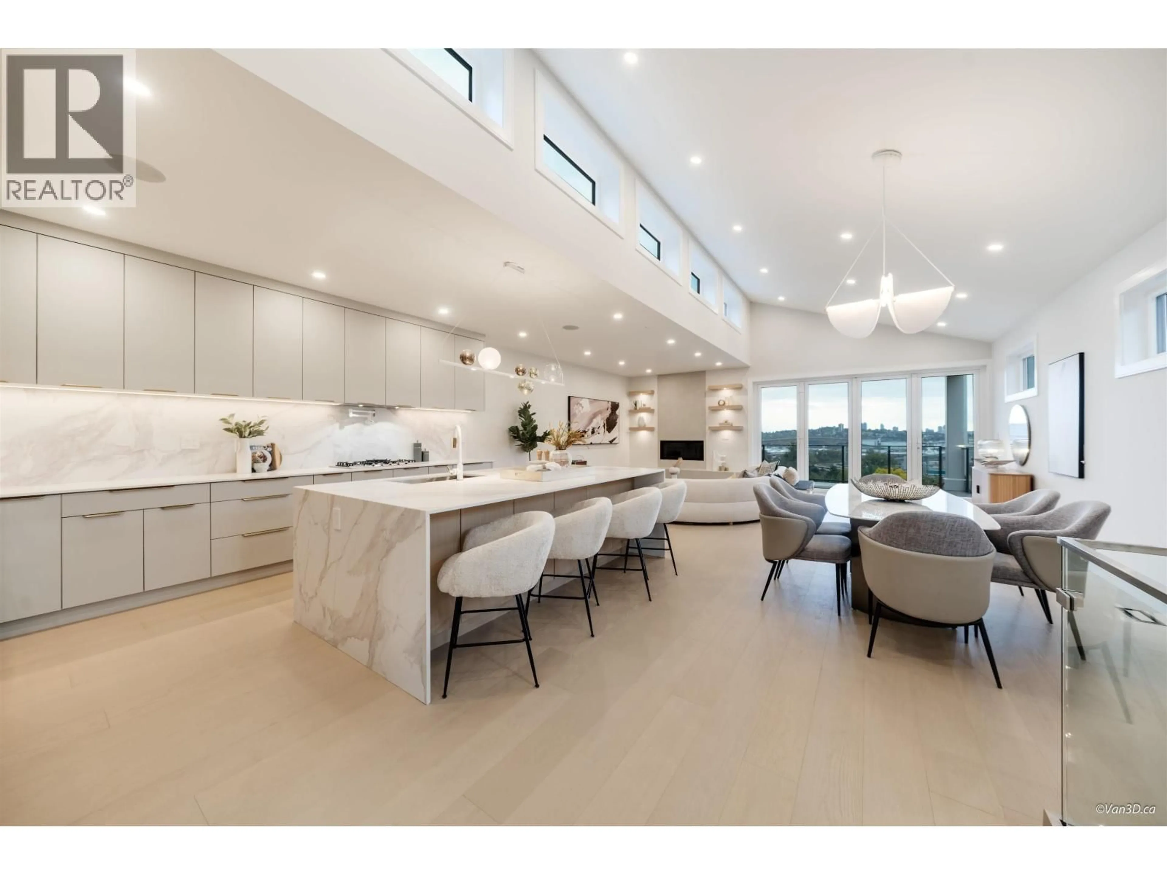 Open concept kitchen, ceramic/tile floor for 971 ADDERLEY STREET, North Vancouver British Columbia V7L1T2