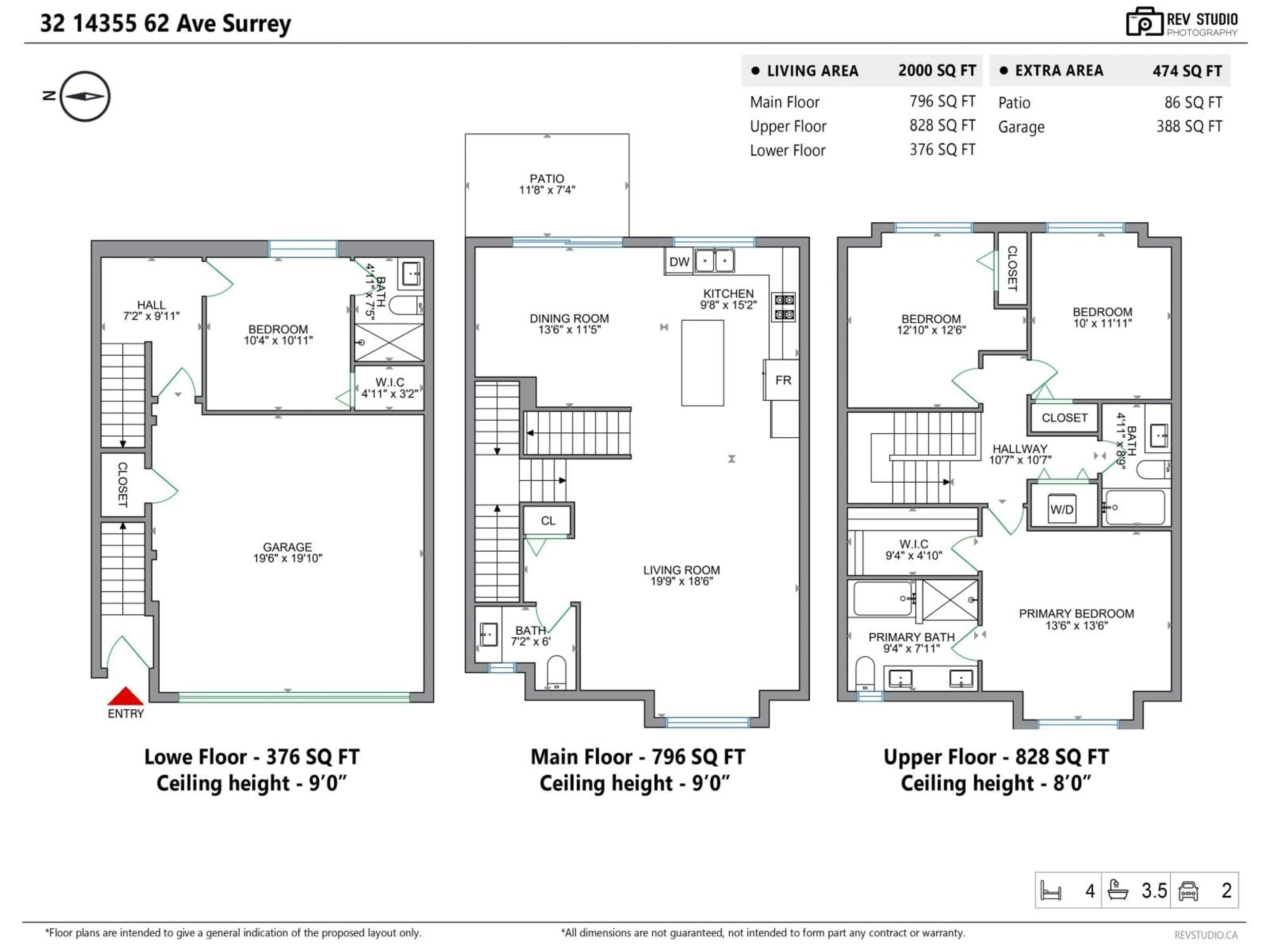Floor plan for 32 - 14355 62 AVENUE, Surrey British Columbia V3X0K6