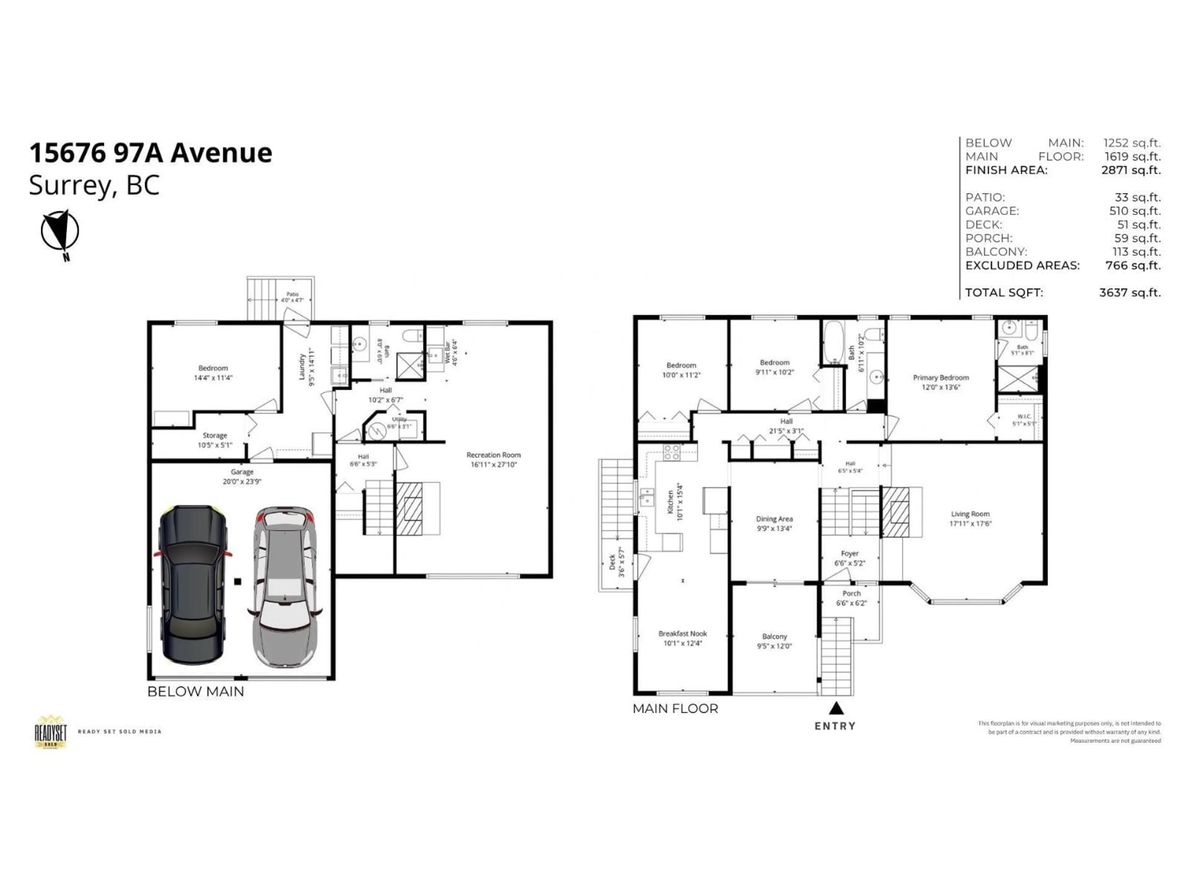 Floor plan for 15676 97A AVENUE, Surrey British Columbia V4N2T9