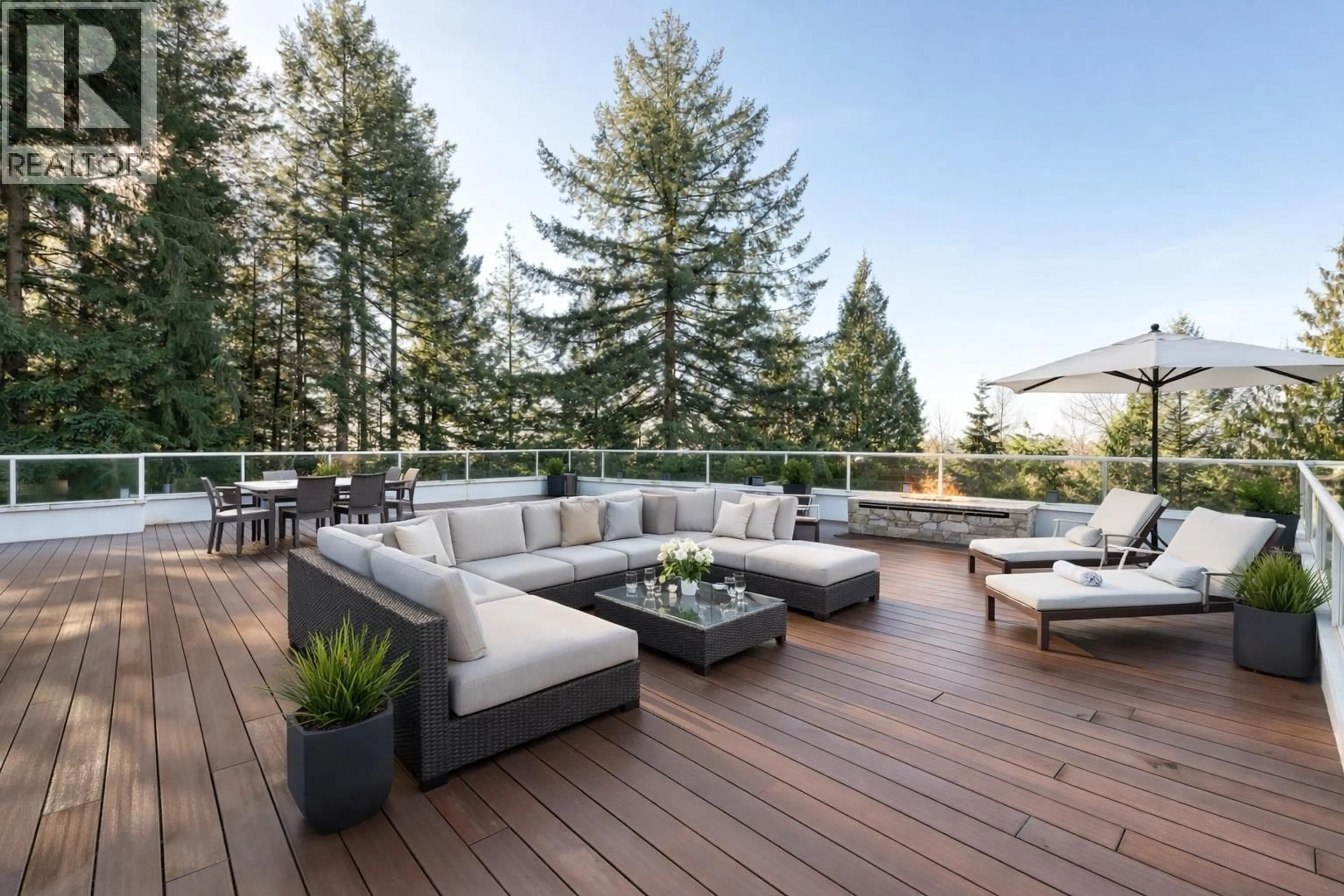 Patio, forest/trees view for 11 - 2425 EDGEMONT BOULEVARD, North Vancouver British Columbia V7P2L2