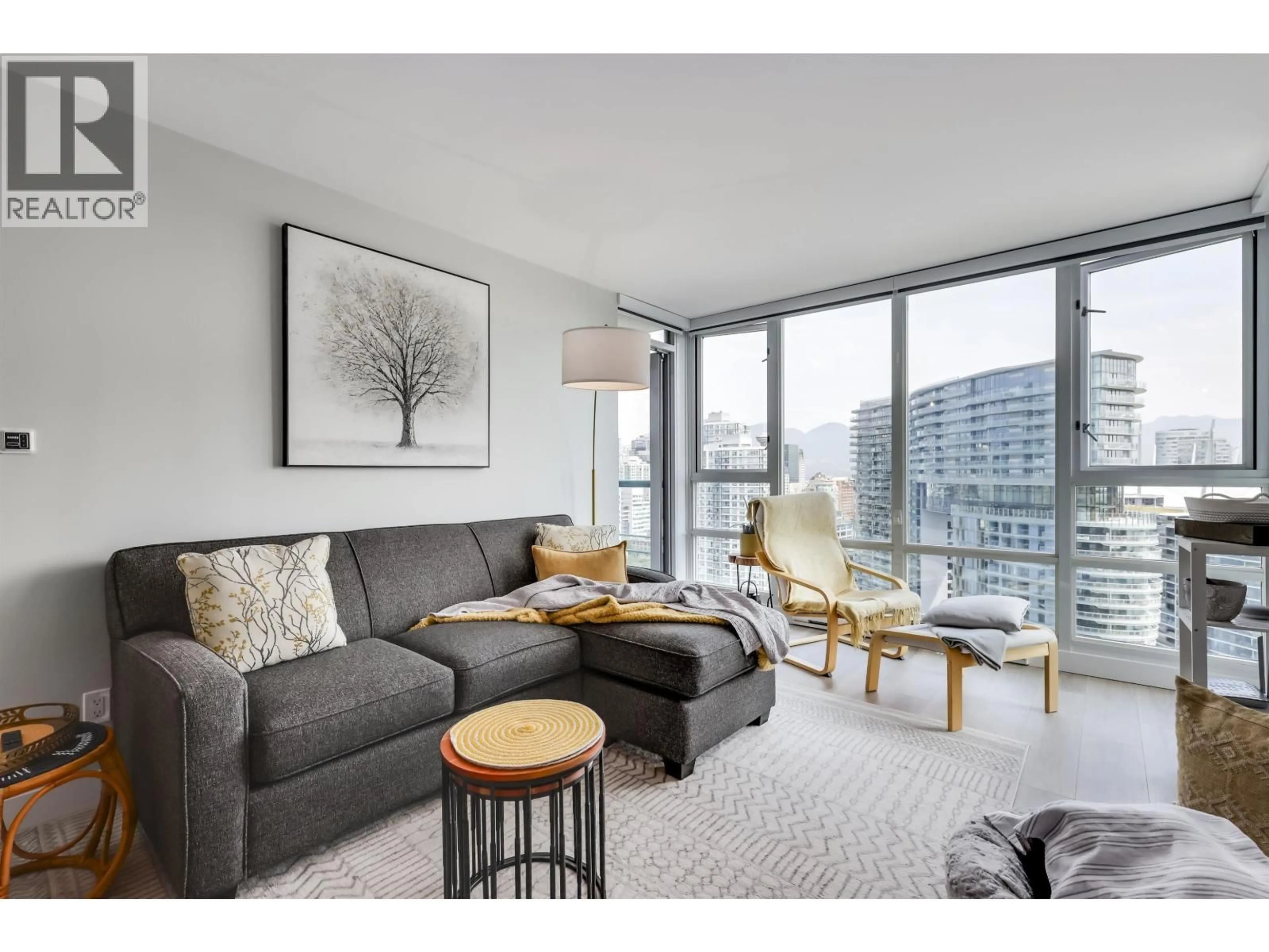 Living room with furniture, unknown for 2802 - 1033 MARINASIDE CRESCENT, Vancouver British Columbia V6Z3A3