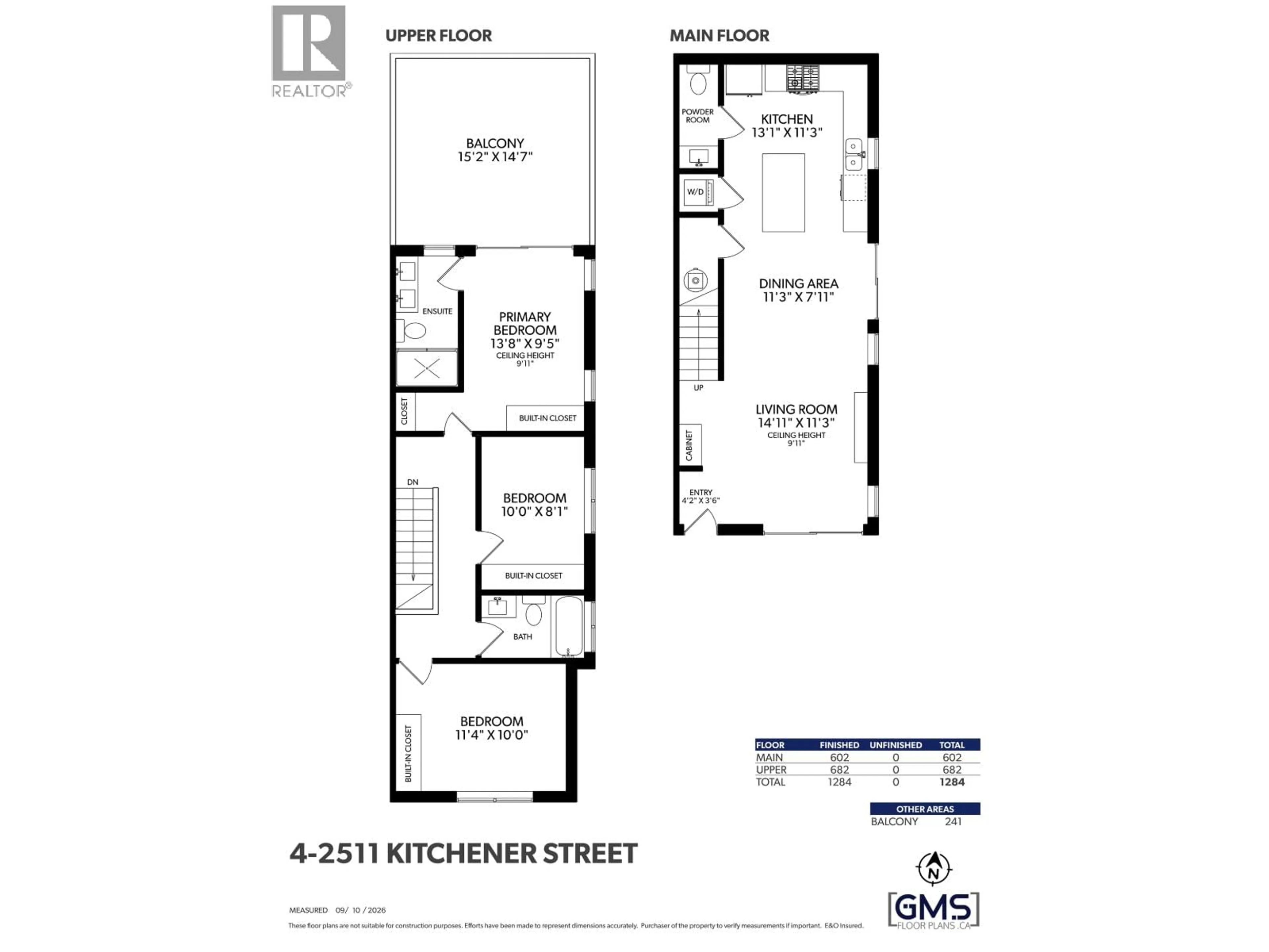 Floor plan for 2 - 2509 KITCHENER STREET, Vancouver British Columbia V5K3C7