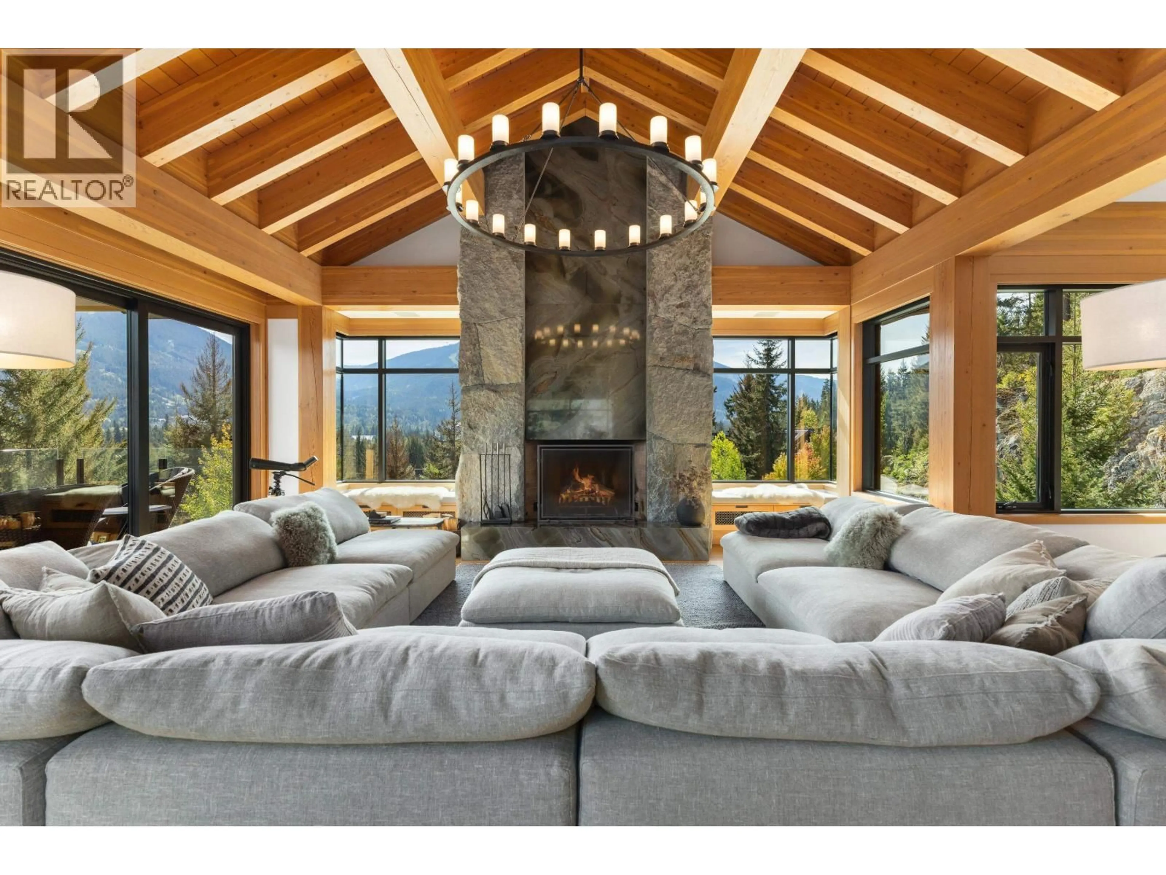 Living room with furniture, unknown for 7465 TREETOP LANE, Whistler British Columbia V8E0E9