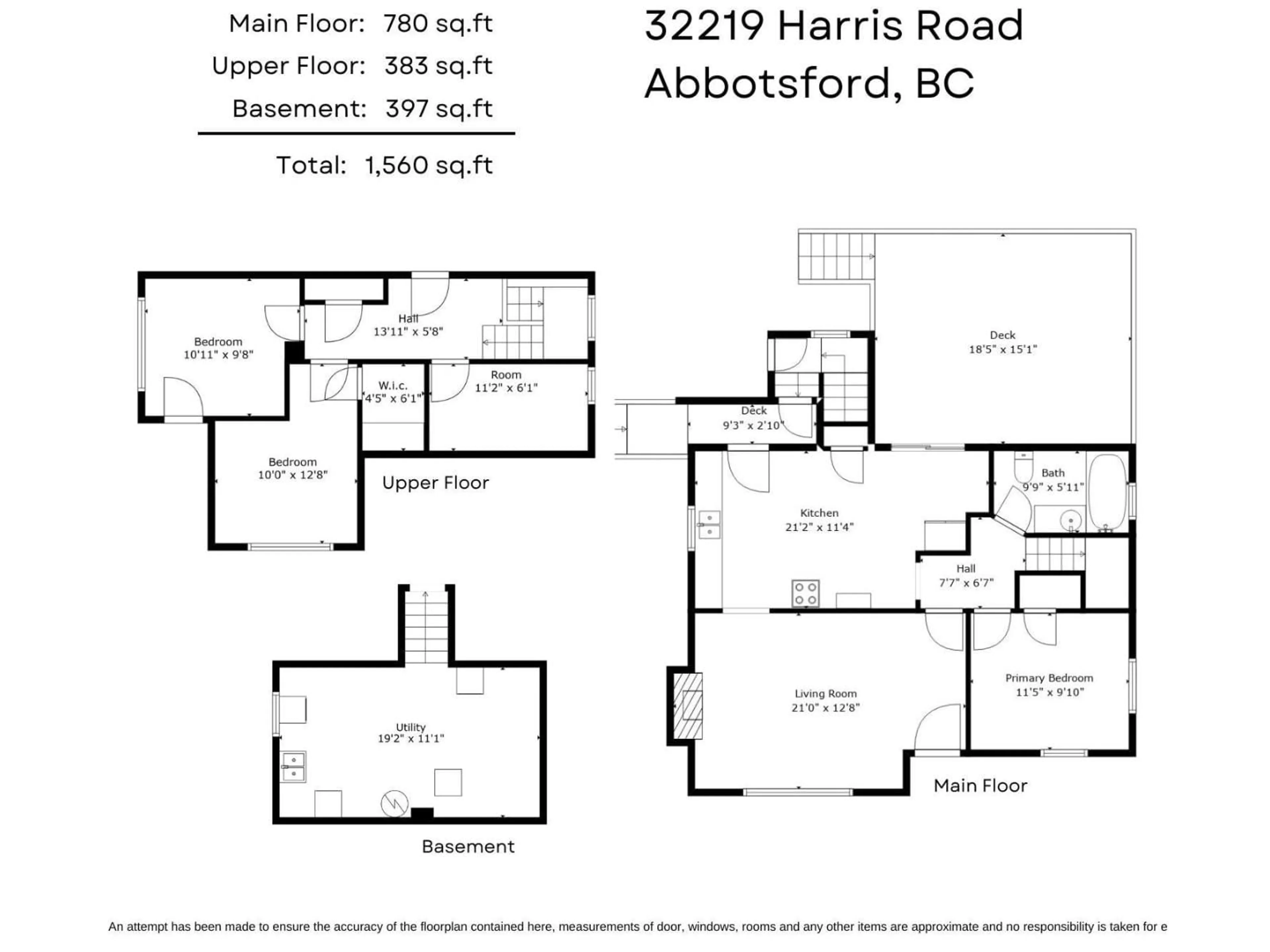 Floor plan for 32219 HARRIS ROAD, Abbotsford British Columbia V4X1W1