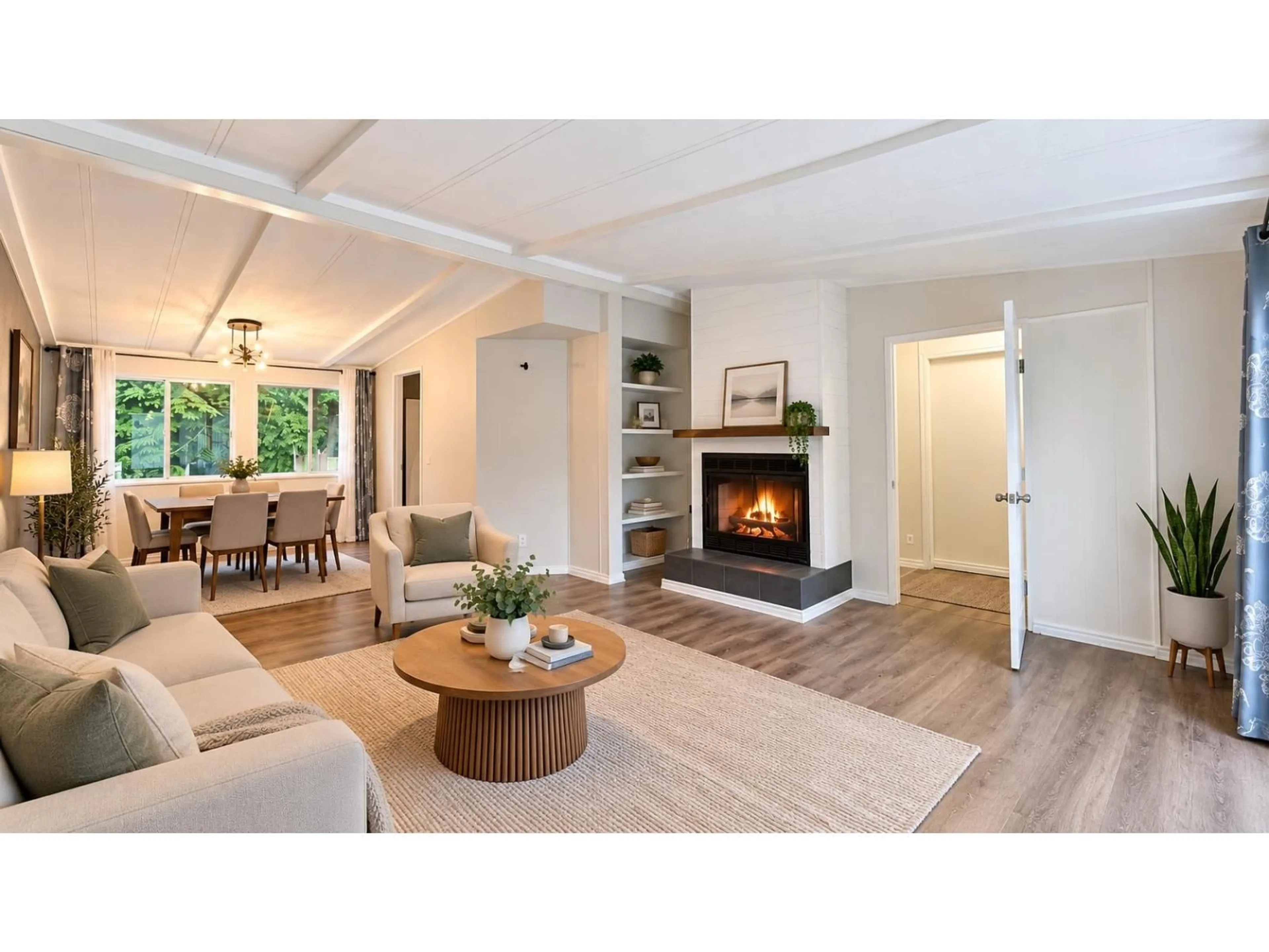 Living room with furniture, wood/laminate floor for 26 - 10221 WILSON STREET, Mission British Columbia V4S1E2